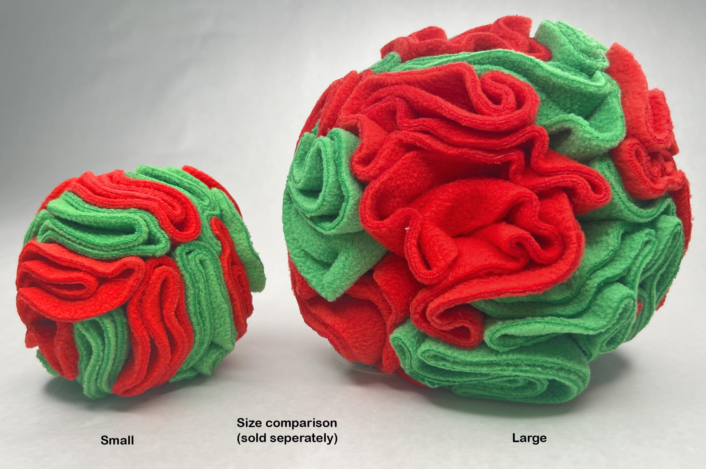 Glory To Dog Puppy And Medium Breed Snuffle Interactive Foraging Dog Puzzle Ball Toy Christmas Green And Red Large