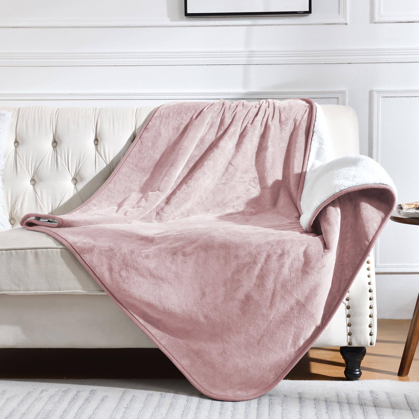 Yaning Waterproof Blanket For Bed Couch Sofa, Soft Liquid Pee Proof Pet Blanket For Dog Puppy Cat, Reversible Sherpa Fleece Blan