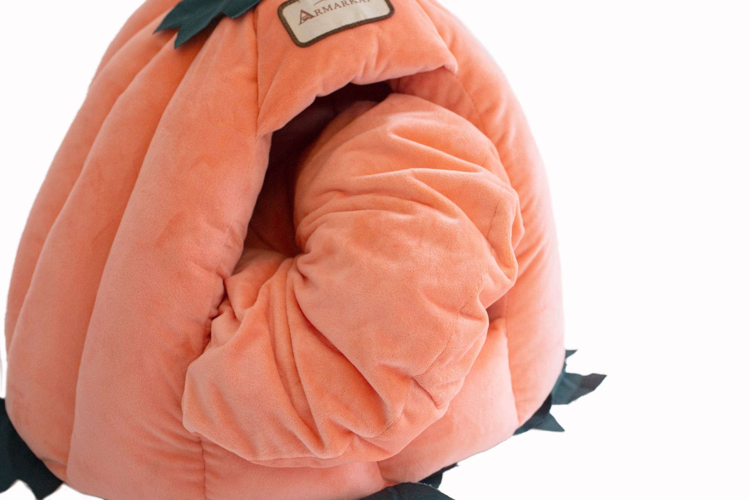 Armarkat Cat Bed Model C85CCS Pumpkin Shape, Orange, 20 x 20 x 16