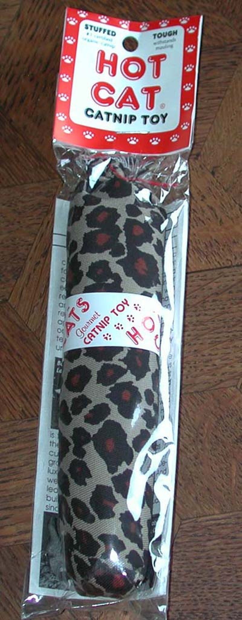 Hot Cat Catnip Sausage Toy 6' Variety Design - Filled With Organic Catnip