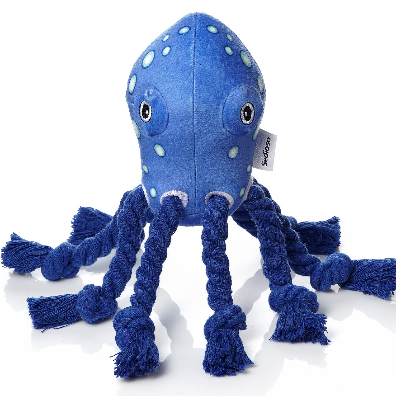 Sedioso Dog Toys, Dog Plush Toy For Large Breed, Cute Squeaky Dog Toys With Crinkle Paper, Dog Chew Toys For Puppy, Small, Middle, Big Dogs (Octopus)