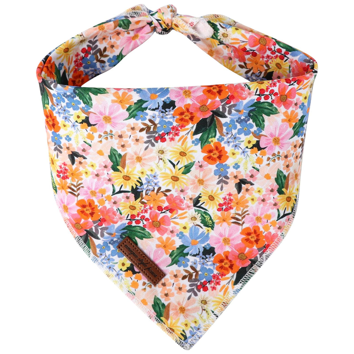 Unique style paws Cartoon Dog Collar with Bow Spring Summer Collar with Colorful Flower for Small Medium Large Boys Girls Dogs
