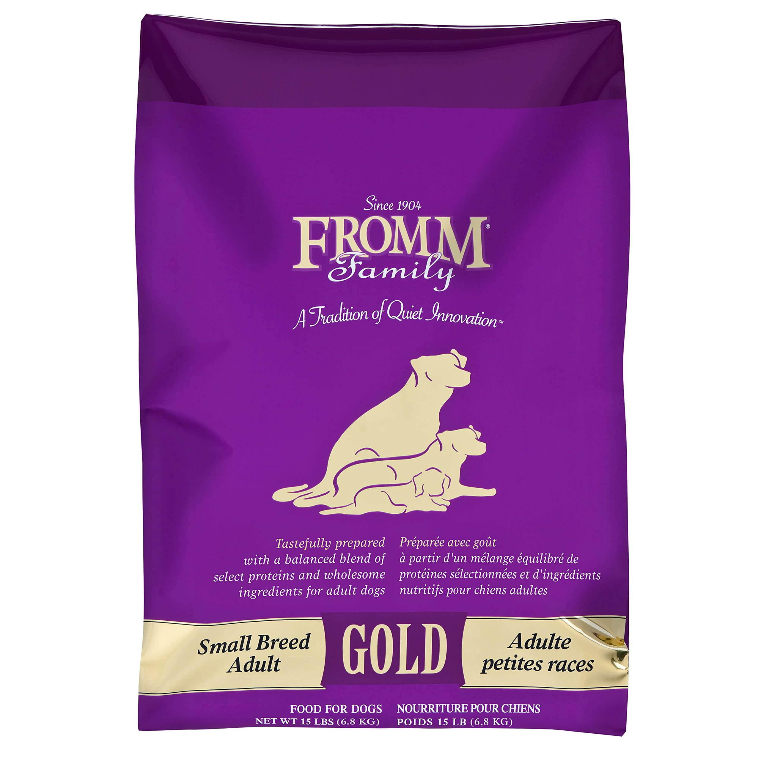Fromm Small Breed Adult Gold Premium Dry Dog Food - Dry Adult Dog Food for Small Breeds - Chicken Recipe - 15 lb