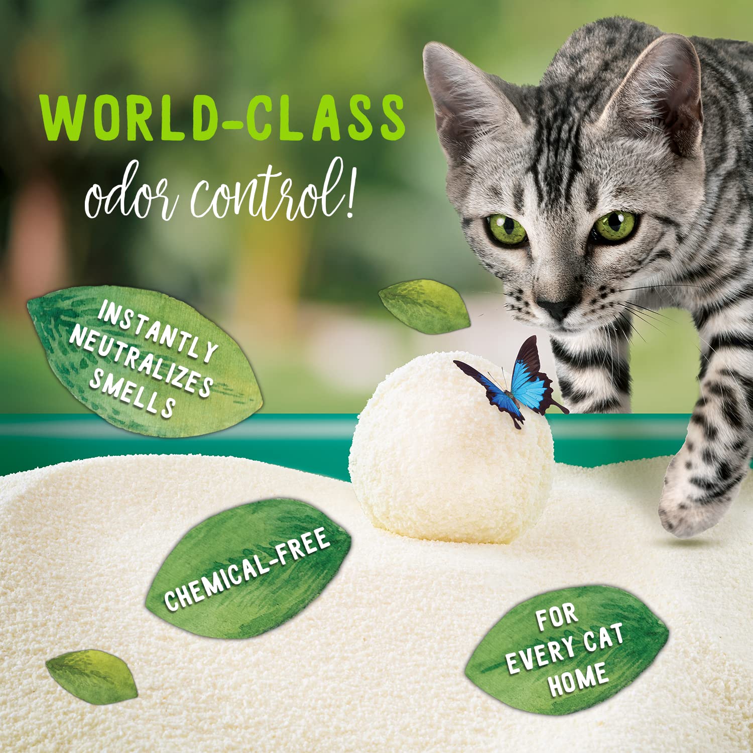 Sustainably Yours Natural Cat Litter, Multi-Cat Plus, 10 lbs, Eco-Friendly, Clumping Formula