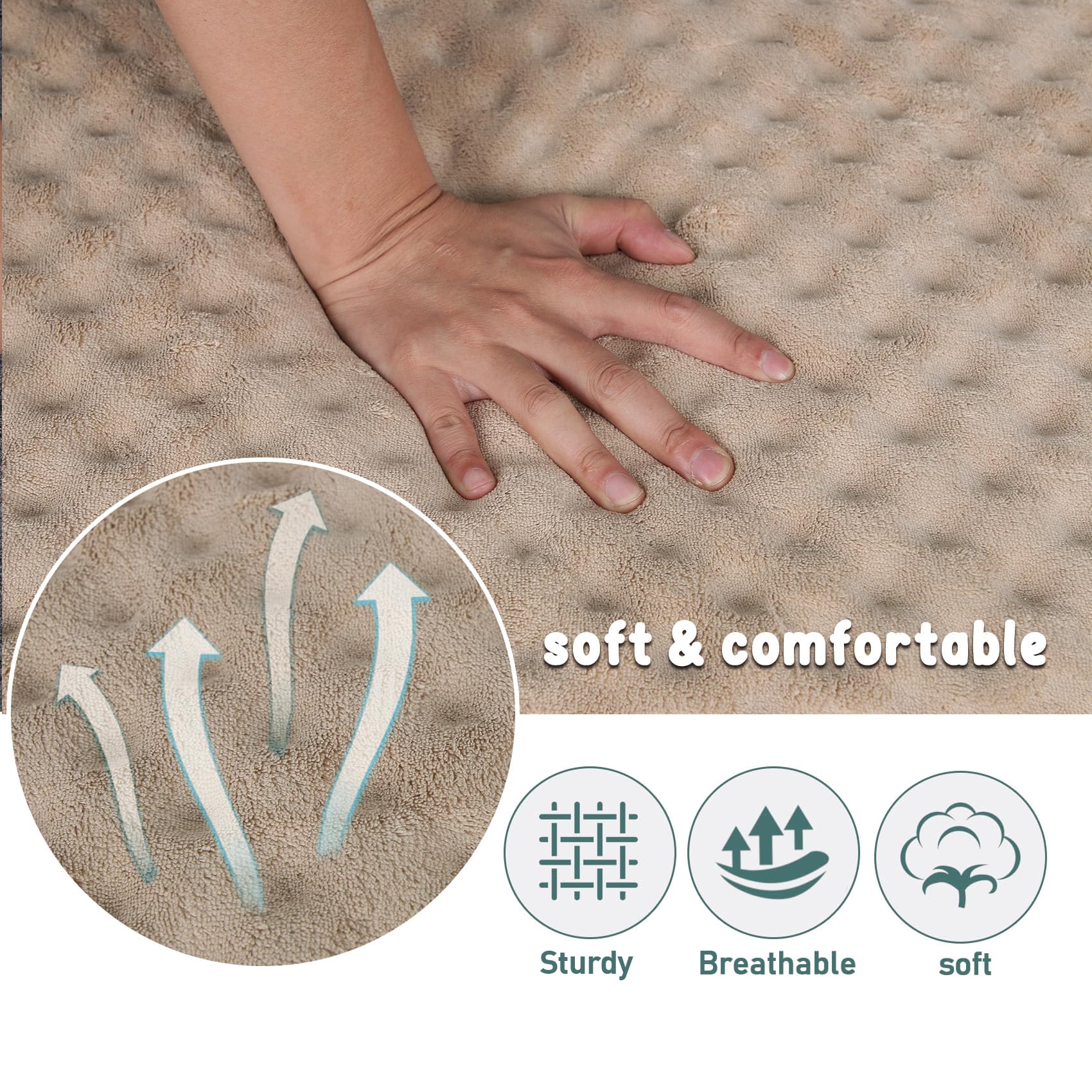 Pagged 30 Inch Dog Crate Bed Kennel Mat Indoor Cage Pad Medium Small Flat Thin Memory Foam Doggy Beds Washable Anti Slip Brown P