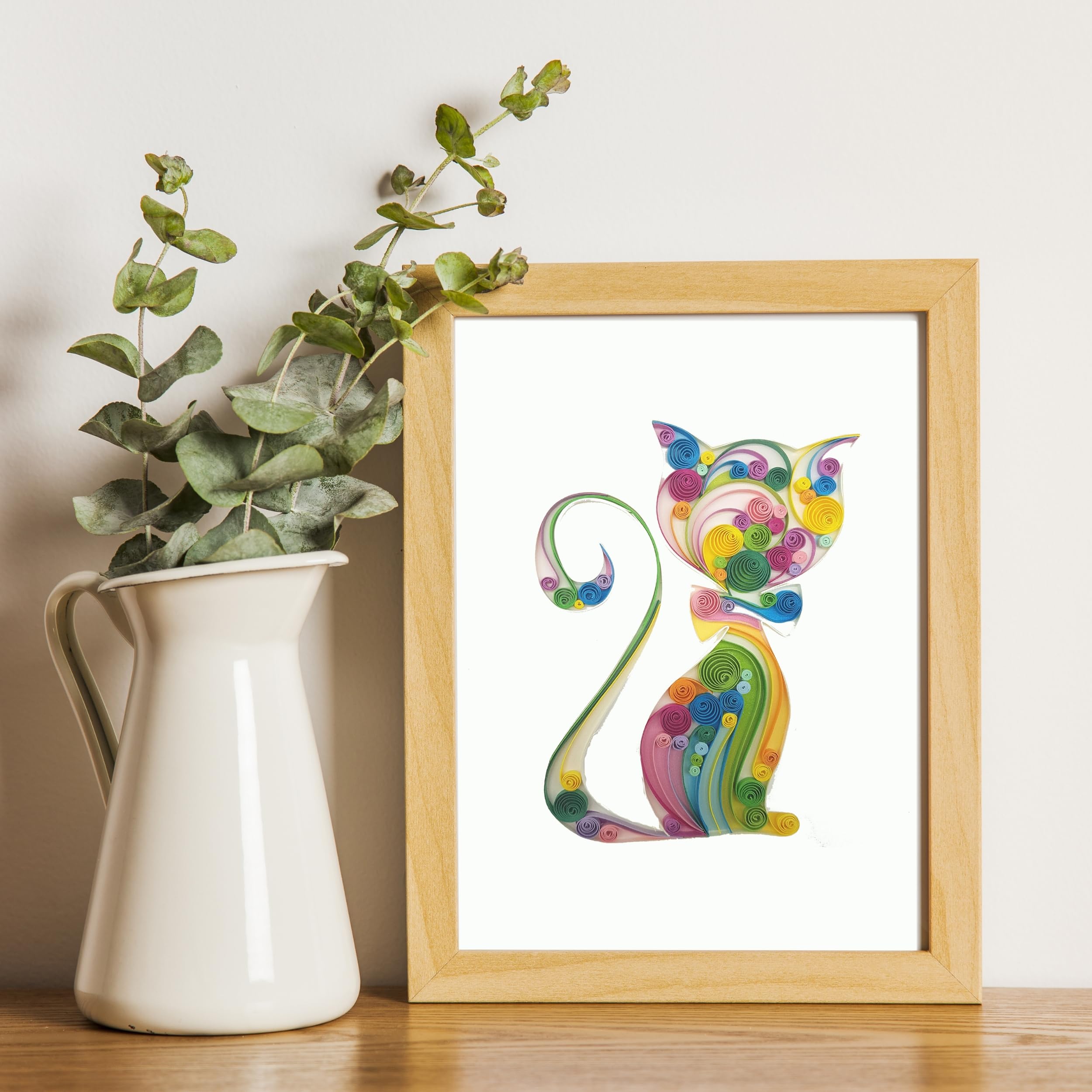 Tumybee Cute Cat Card, Animal Kitty Kitten Card For Mother'S Day, Father'S Day, Happy Birthday, Pet Memorial Sympathy, 3D Quilli