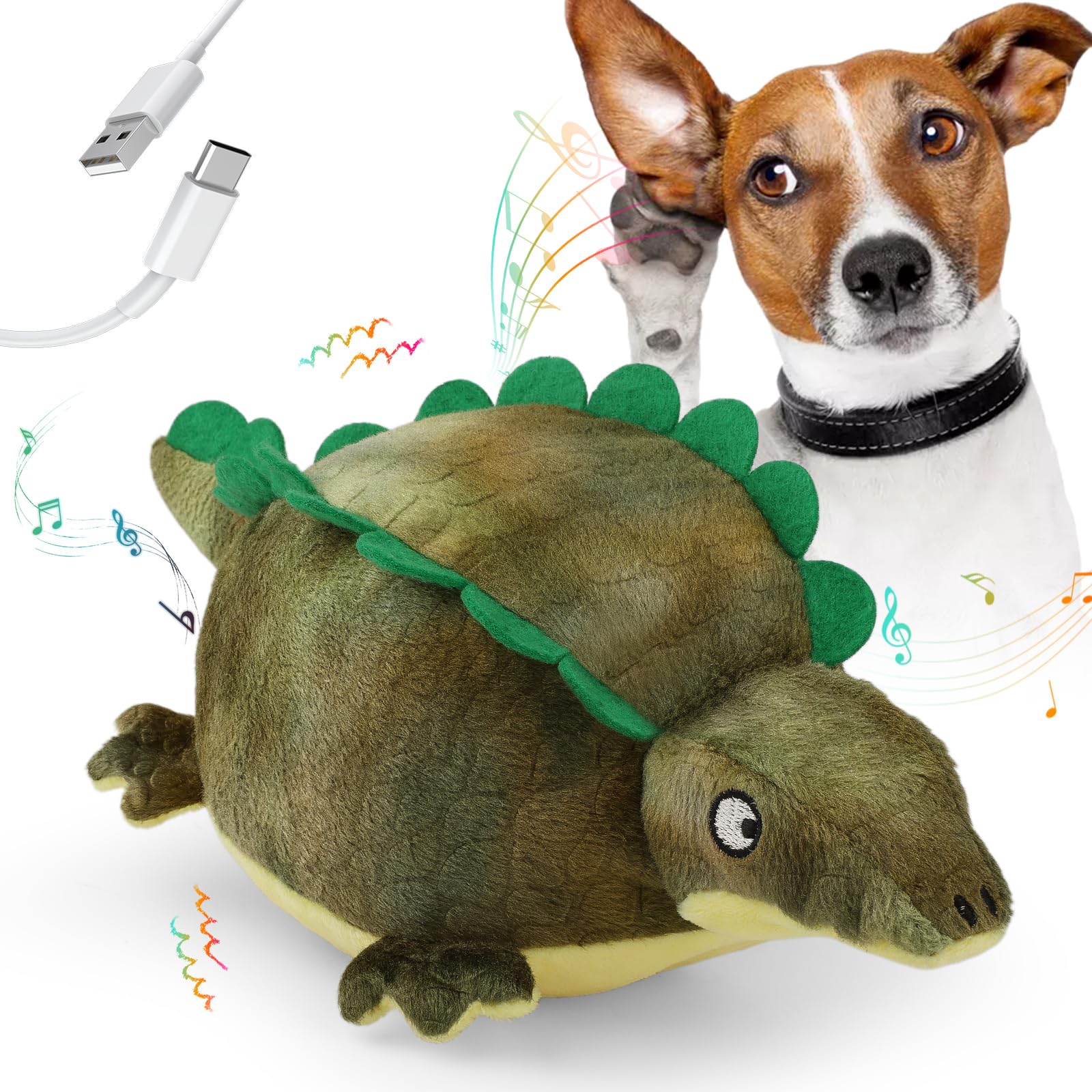 QDAN Interactive Dog Toys: [ 2025 Newly Upgraded] Remote Control, Rechargeable Dog Toys to Keep Them Busy, Squeaky Soccer Balls 