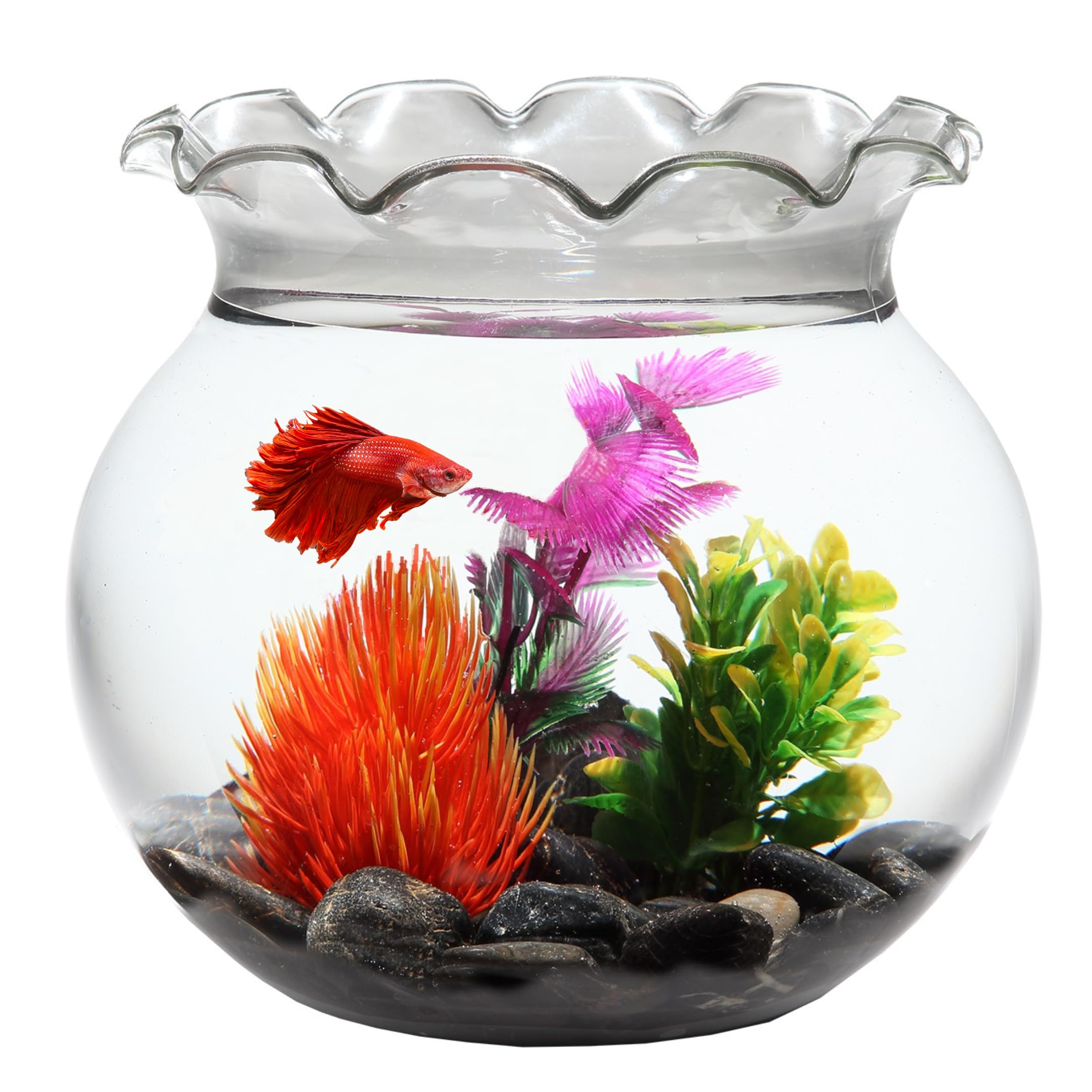 Koller Products 1 Gallon Fish Bowl - Impact-Resistant Plastic