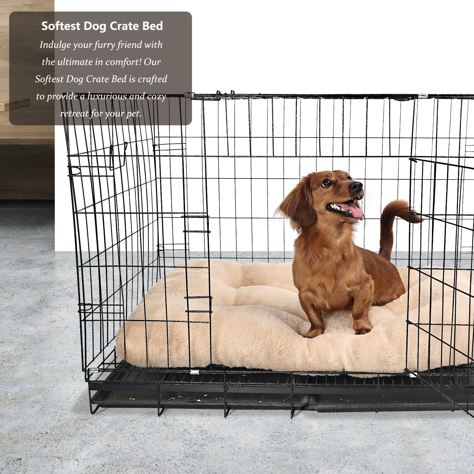 Dog Crate Pad 30X19 Washable For Medium Size Dogs Extra Soft 30 Inch Crate Bed For Kennel Or Cage With Anti-Slip Bottom Puppy Sl