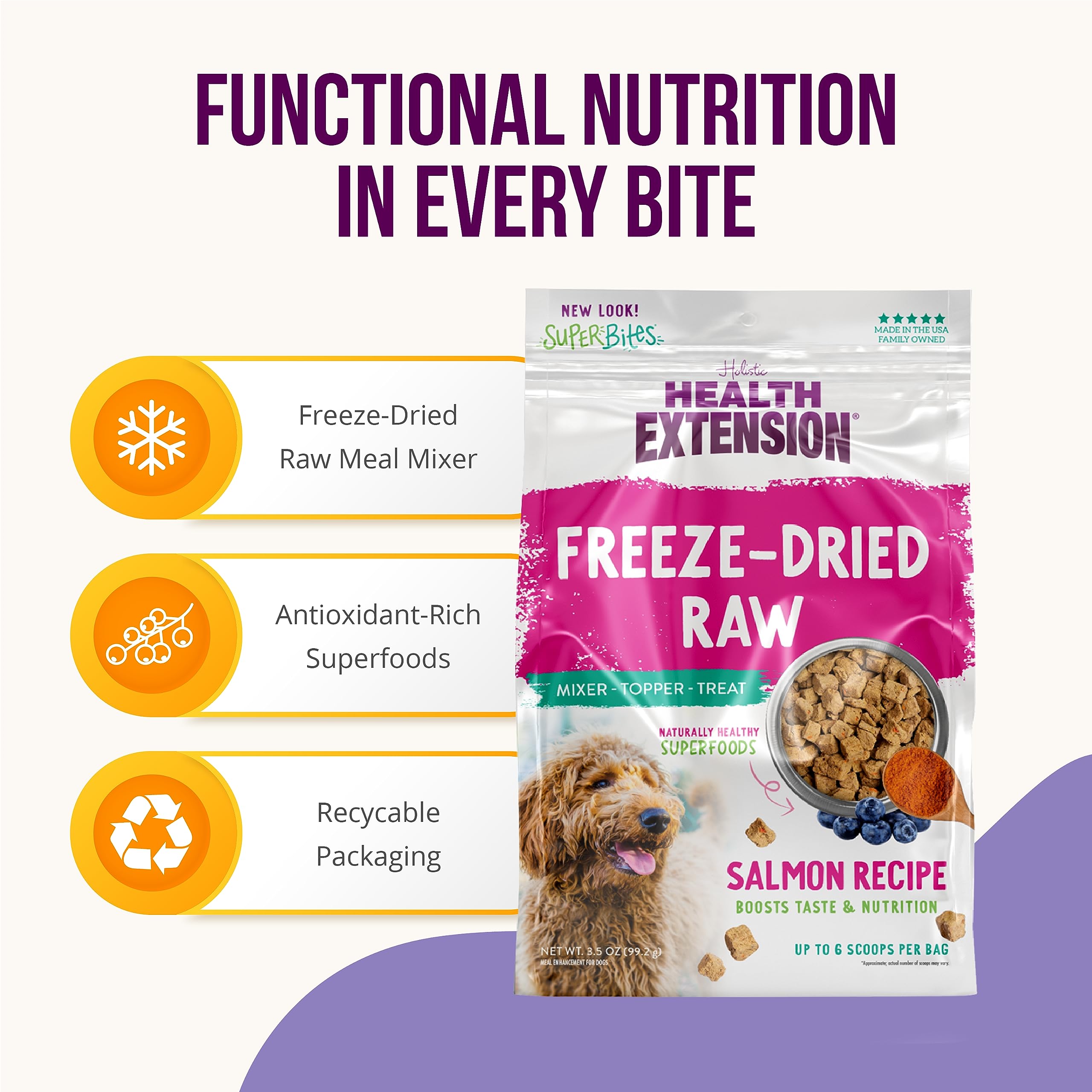 Health Extension SuperBites Salmon 3.5oz