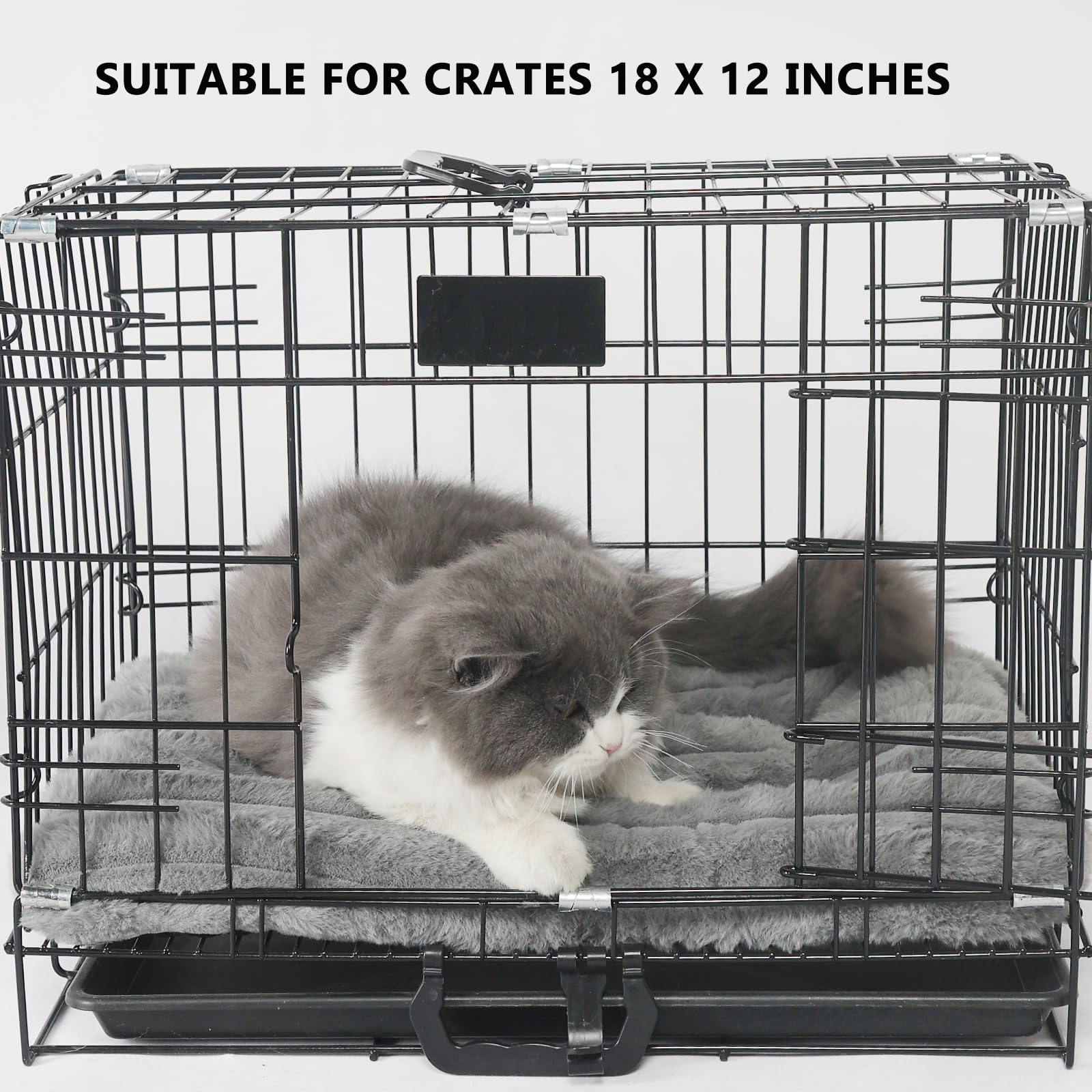 Extra Small Dog Crate Pad 18 X 12 Dog Beds For Tiny Dogs Deluxe Corduroy Fleece Fluffy Comfy Kennel Pad Washable Cute Flat Cat B
