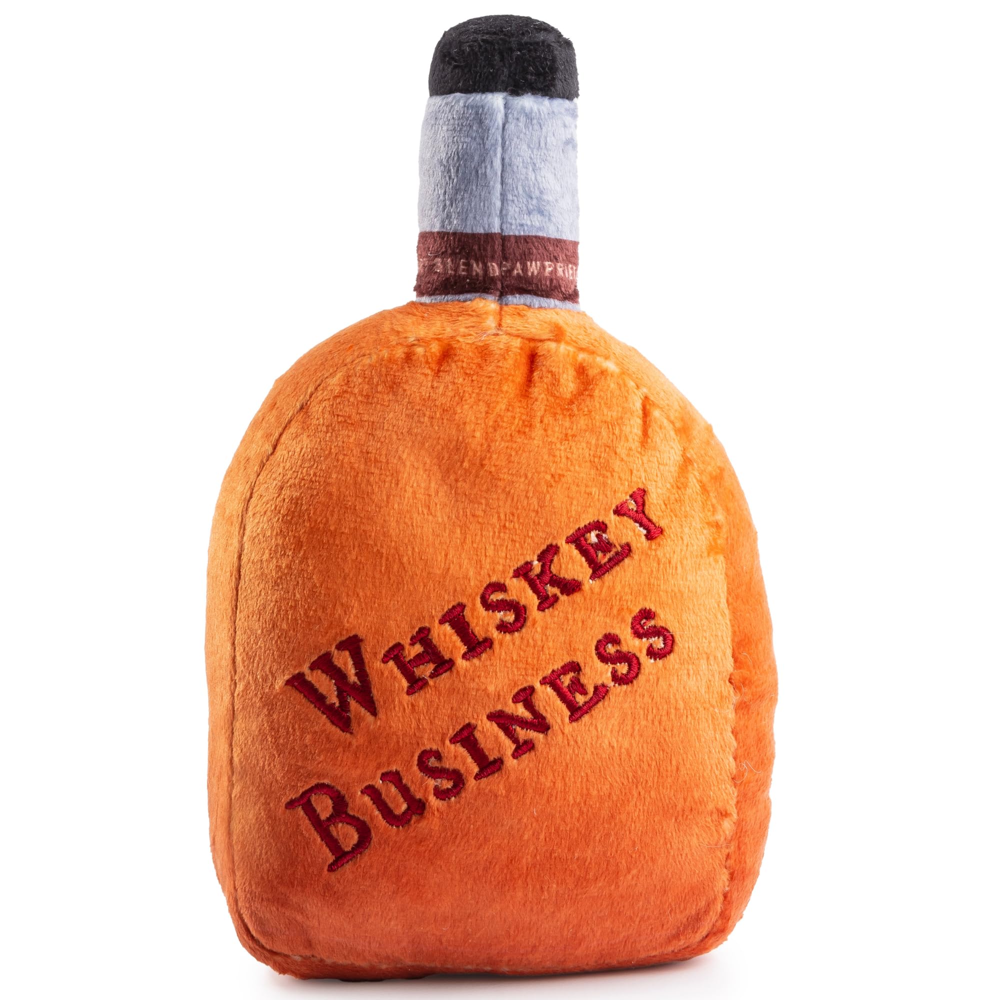 Haute Diggity Dog Woofford Reserve Bourbon Bottle Parody Plush Dog Toy For Medium & Large Dogs, Drink-Inspired Stuffed Dog Toys