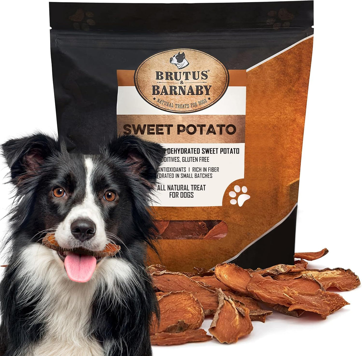 Sweet Potato Slices For Dogs - Half Slices, 5 Lbs - Single Ingredient Grain Free Dog Treats, Best High Anti-Oxidant Healthy 100%