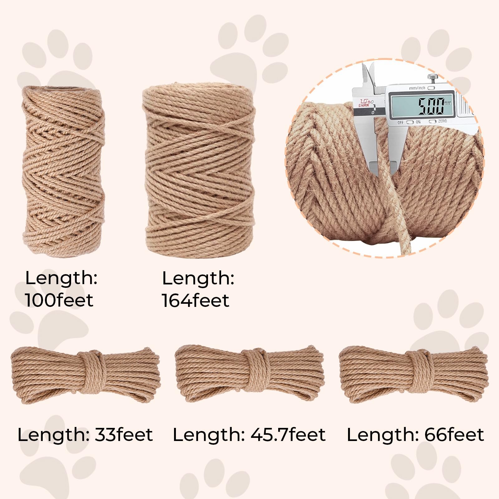 Nature Hemp Rope,Sisal Rope For Cat Scratcher,Rope For Cat Scratch Post,Cat Scratching Post Replacement,Cat Scratcher Replacemen