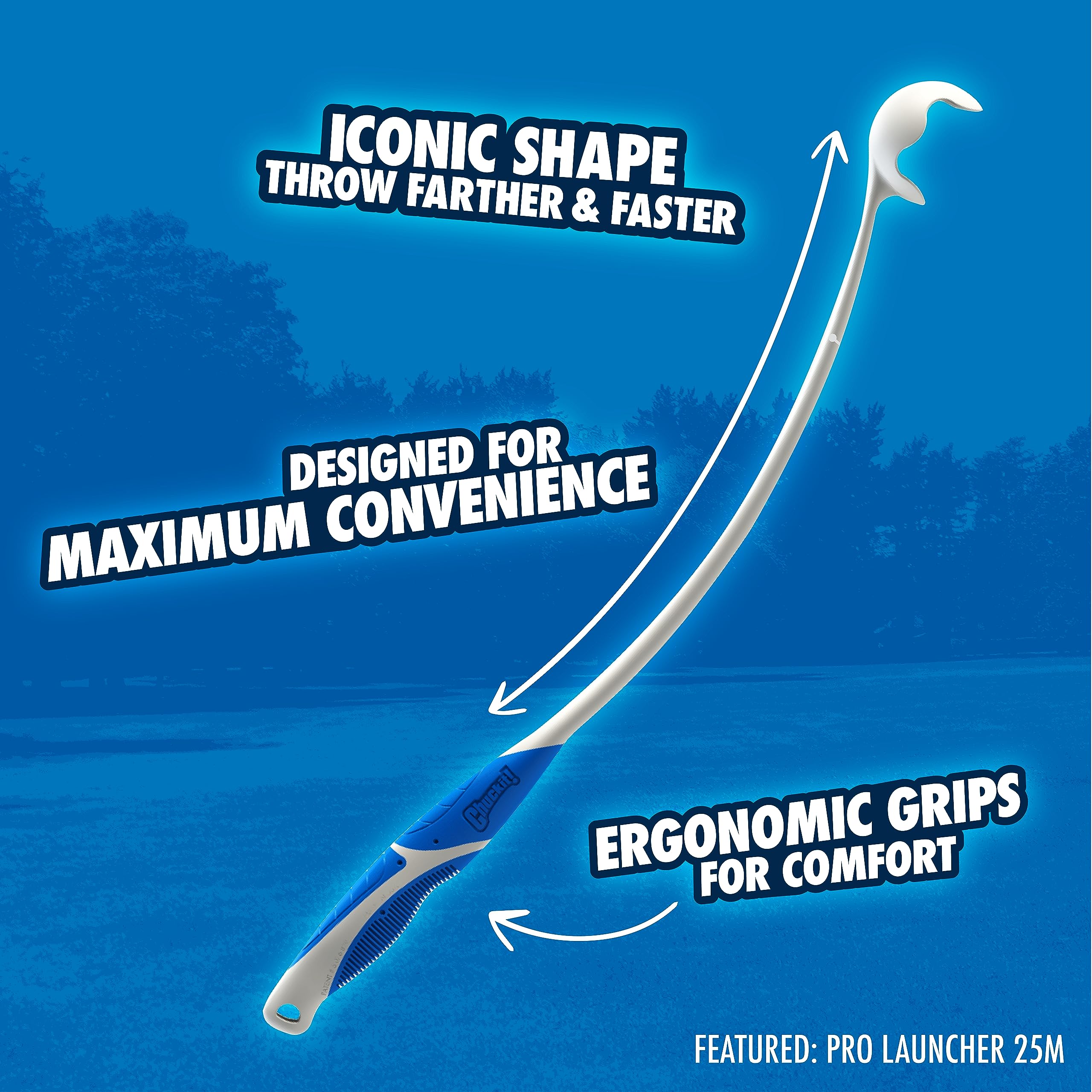 Chuckit! Pro 18M Dog Ball Launcher, 18 Length, Includes Medium Ball (2.5) For Dogs 20-60 Pounds