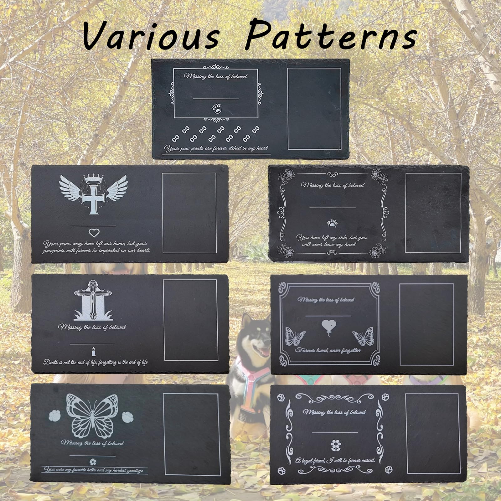 Jwizyotr Pet Memorial Stones for Dogs Pet Grave Markers Dog Dog Memorial Stone Pet Headstones for Dogs Cat Lovers with Stand and