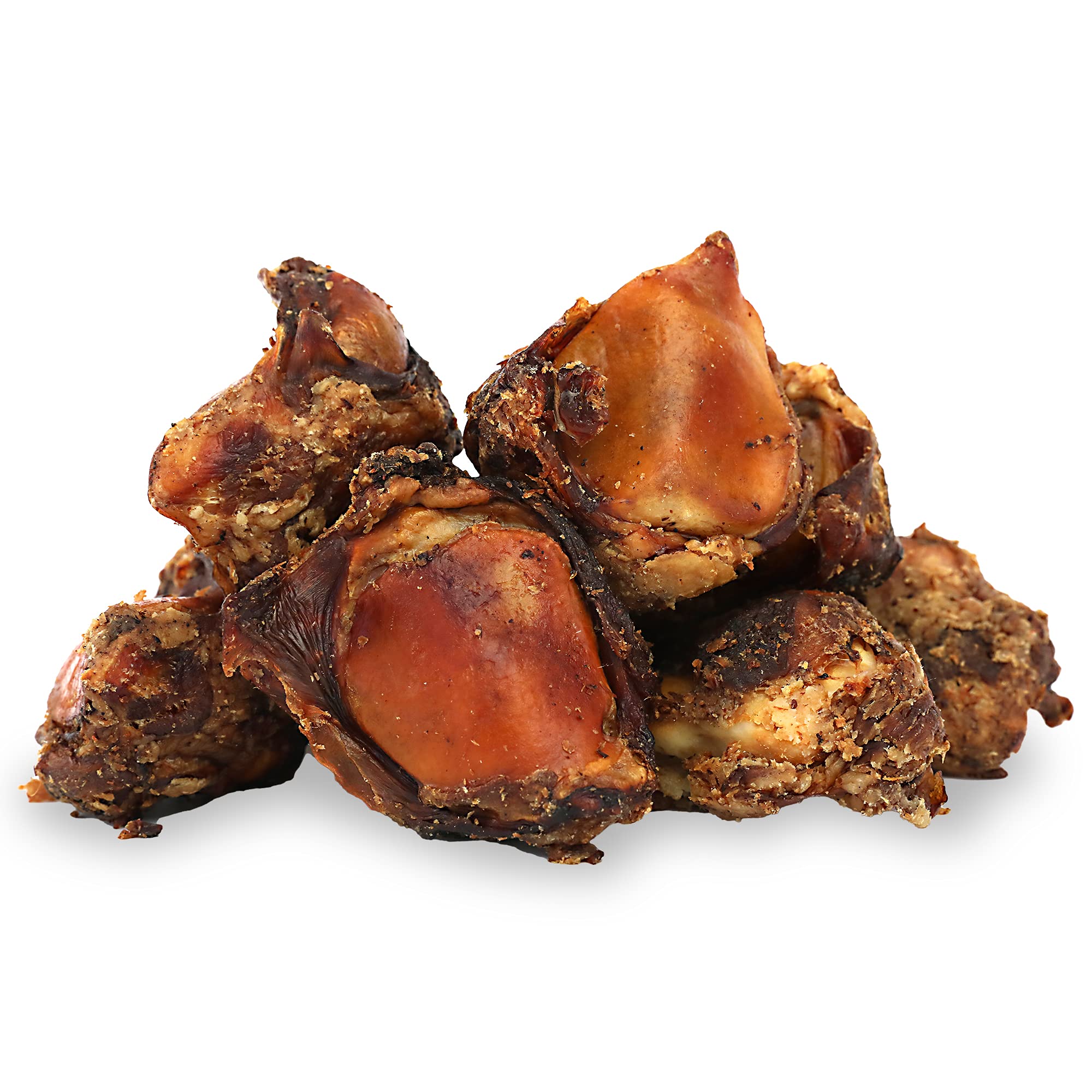 Pet Craft Supply Meaty Buffalo Knee Caps Bones 10-Pack Dog Treats for Aggressive Chewers, Rawhide Free Grain Free All Natural Sl