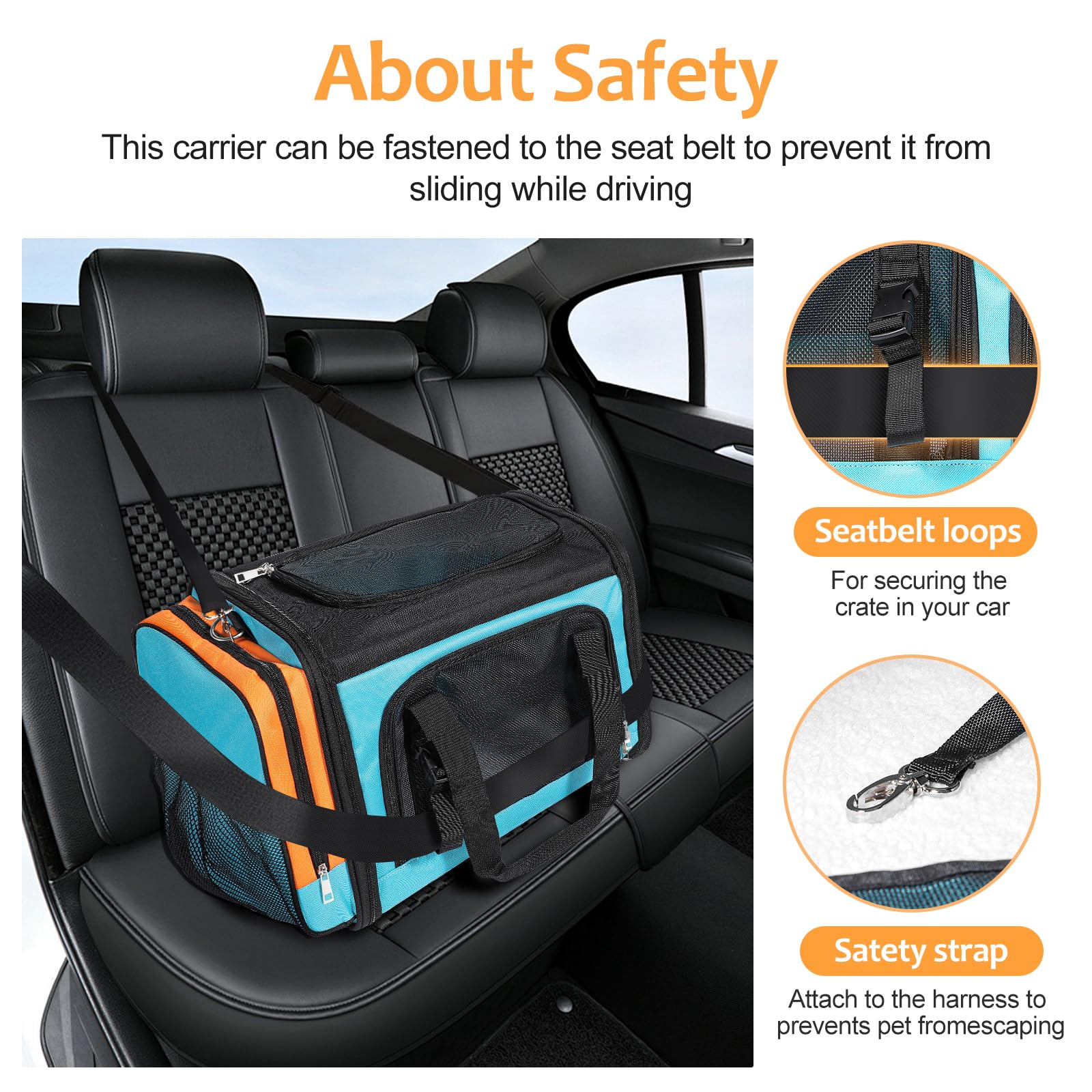 Discala Extra Large Cat Carrier For 2 Cats, Pet Carrier, Dog Carrier For Small Dogs, Cat Carrier Soft, Collapsible Large Pet Car