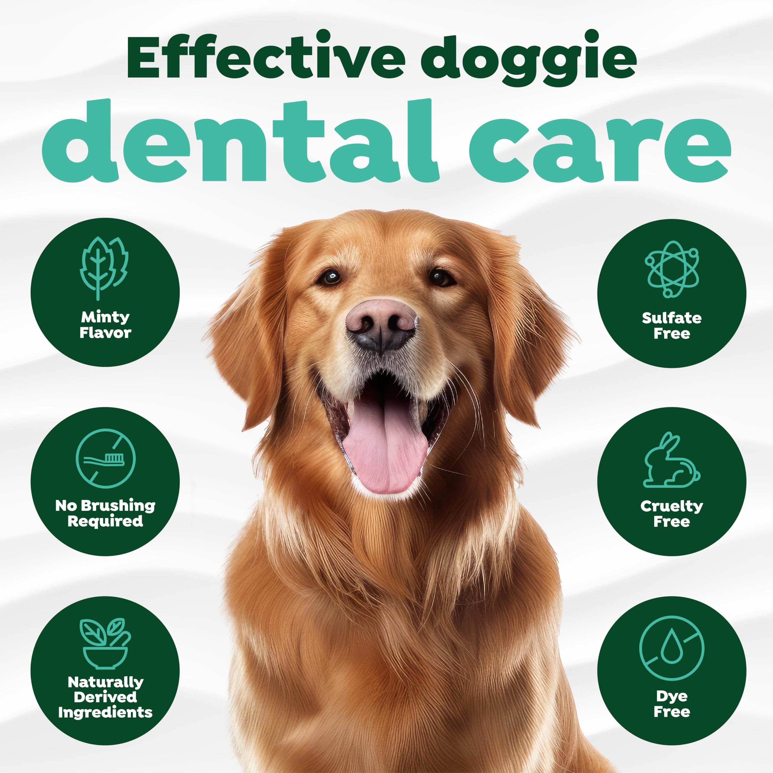 TropiClean Oral Care Brushing Gel for Dogs & Cats| Dog Toothpaste | Pet Dental Gel | Dog Teeth Cleaning Use with Pet Toothbrush