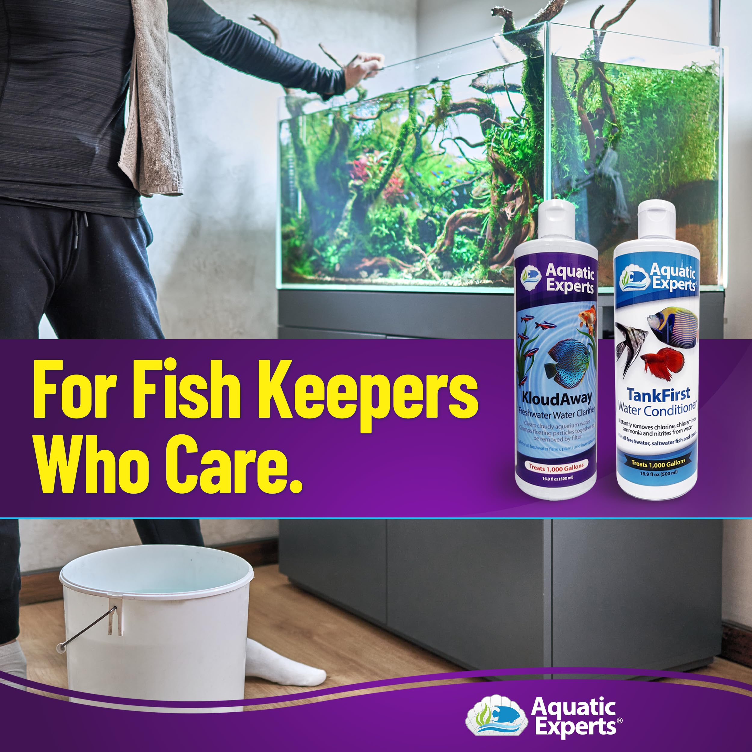 TankFirst Complete Aquarium Water Conditioner - Fish Water Conditioner, Instantly Removes Chlorine, Chloramines, and detoxifies