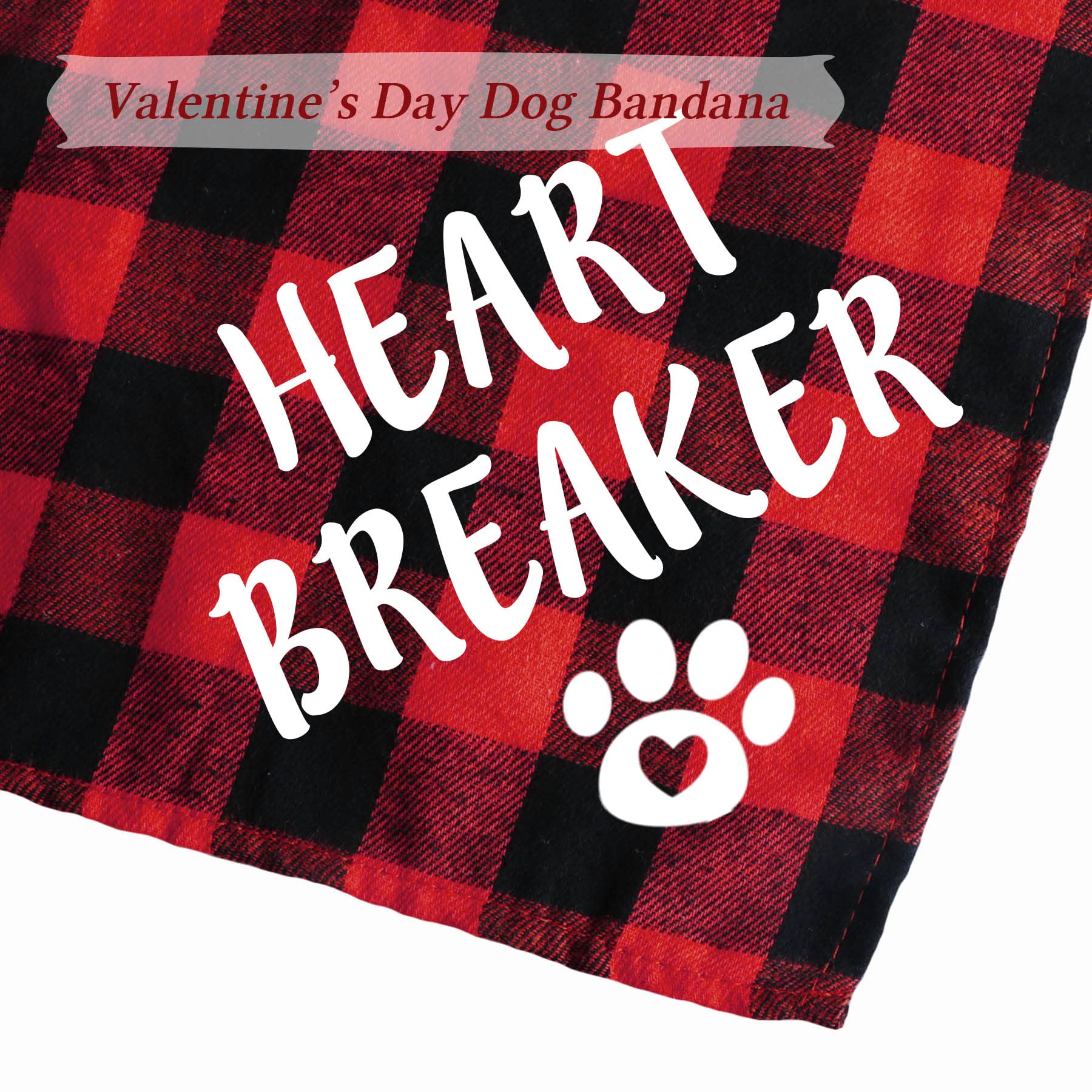 Stmk Valentines Day Dog Bandana Outfits, Valentines Day Heart Headband Valentines Dog Bandanas Costumes For Small Medium Large D