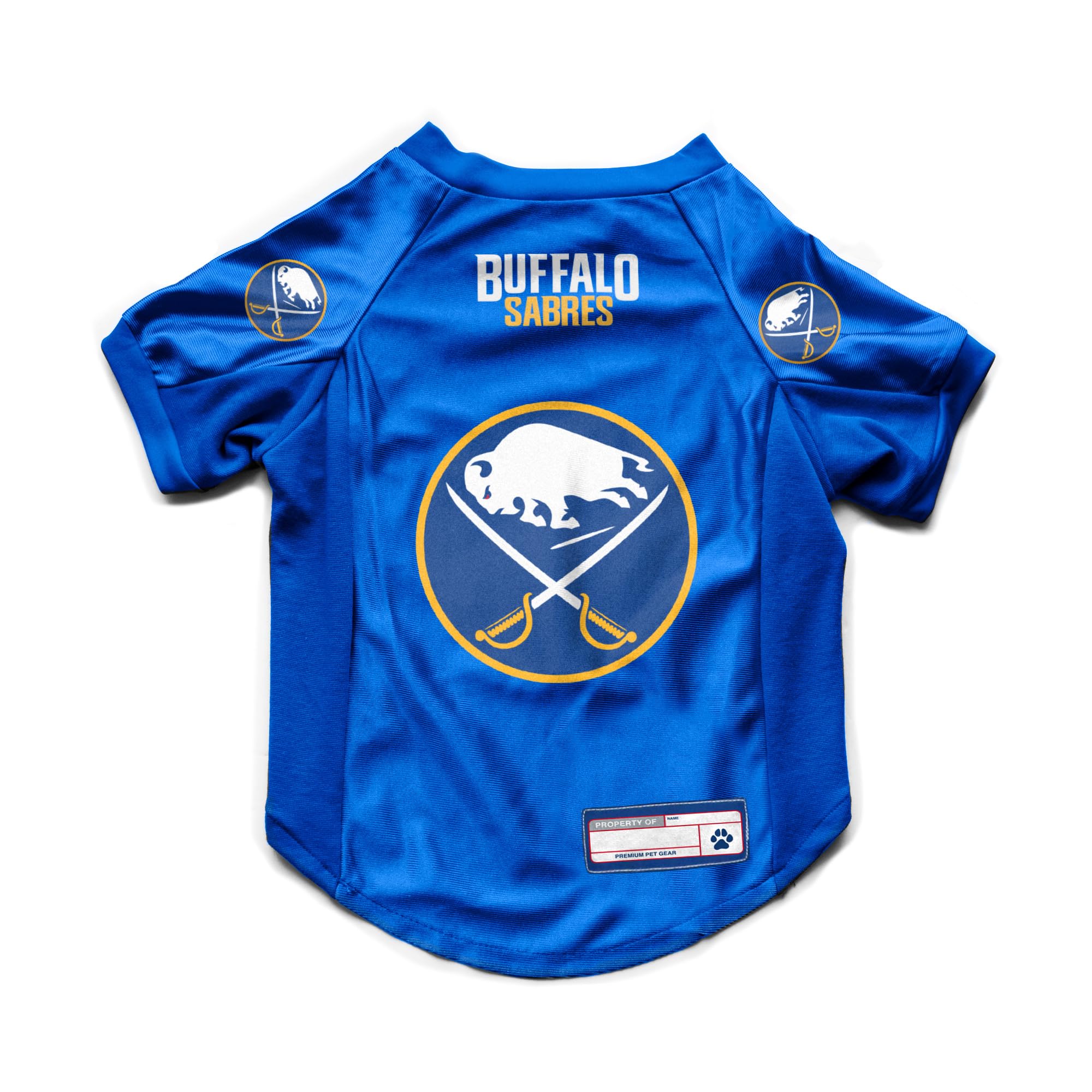 Littlearth NHL Buffalo Sabres Stretch Pet Jersey, Team Color, Small