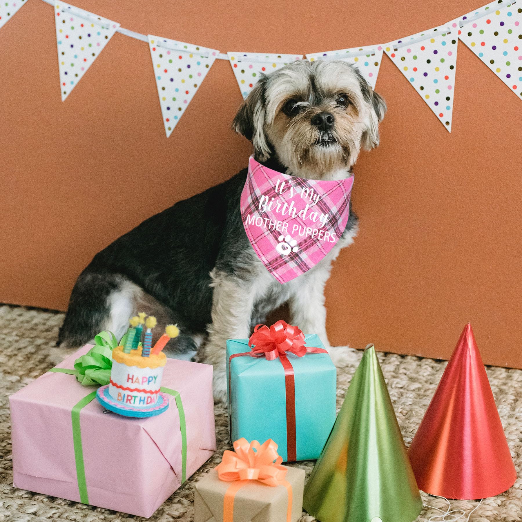Stmk Dog Birthday Bandana, It' S My Birthday Mother Puppers Multi Sizes Dog Birthday Girl Bandana For Small Medium Large Dogs Ca