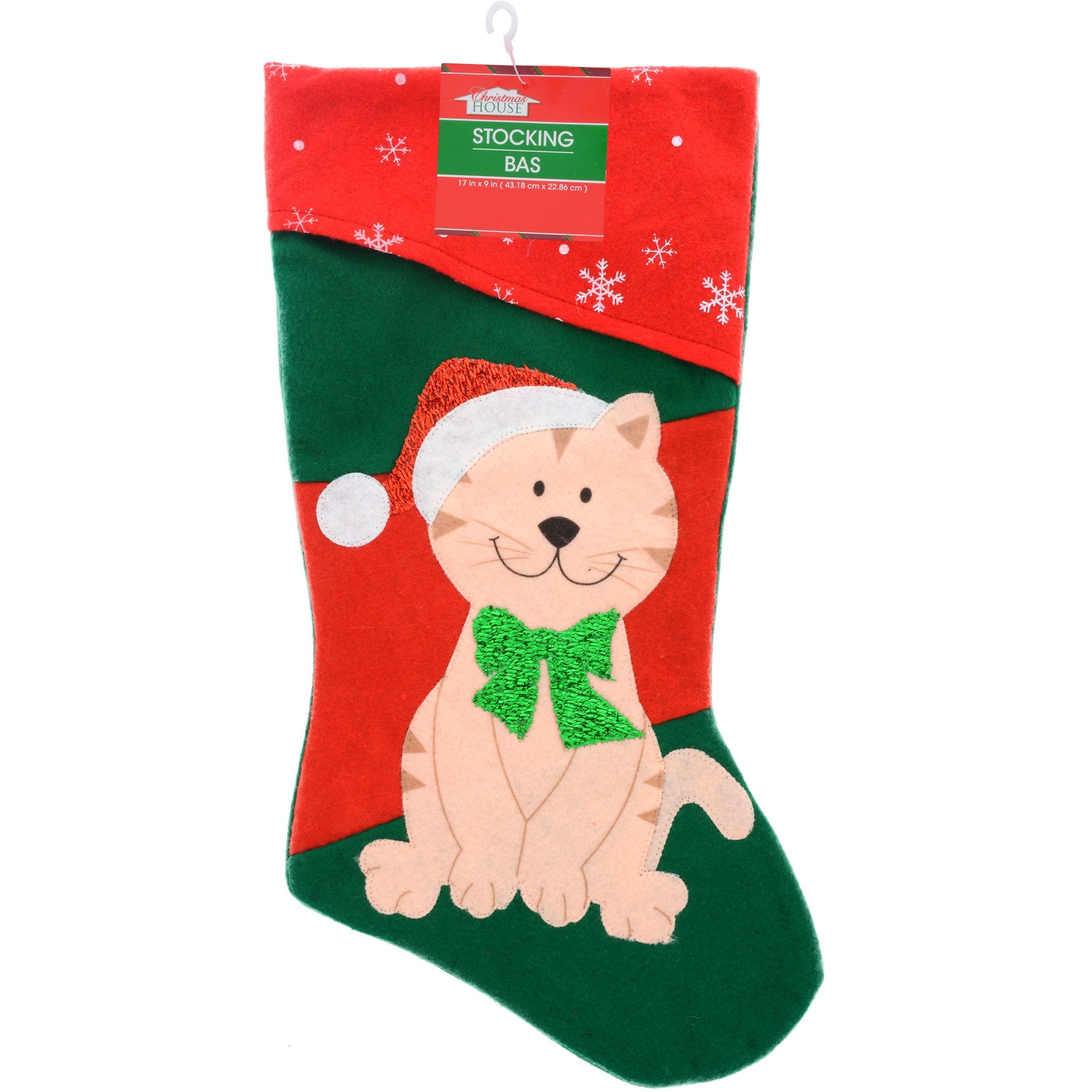 Pets Christmas Stocking Dog Or Cat Your Choice (Cat)