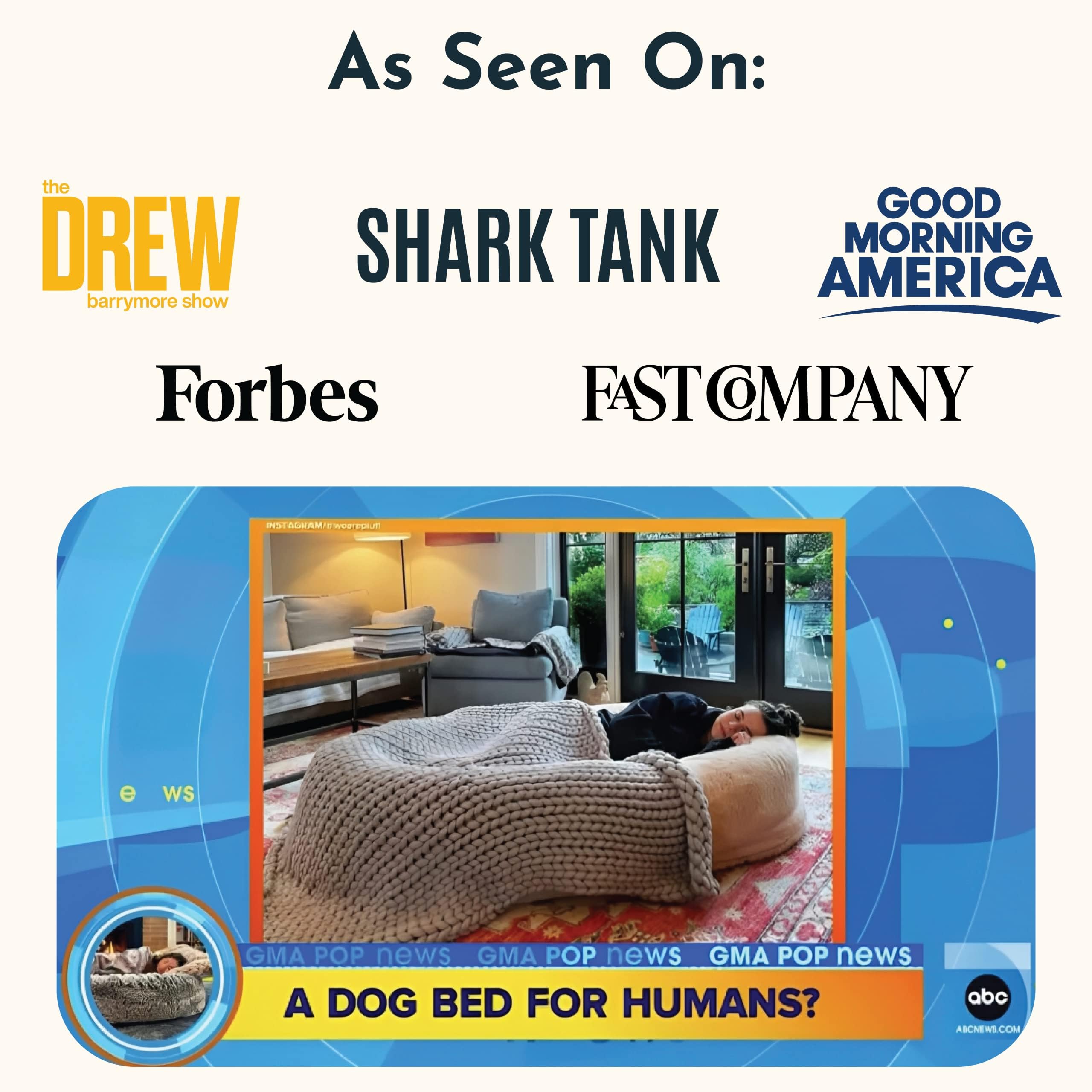 Plufl, The Original Human Dog Bed For Adults, Kids, And Pets. As Seen On Shark Tank. Comfy Plush Large Bean Bag With Memory Foam
