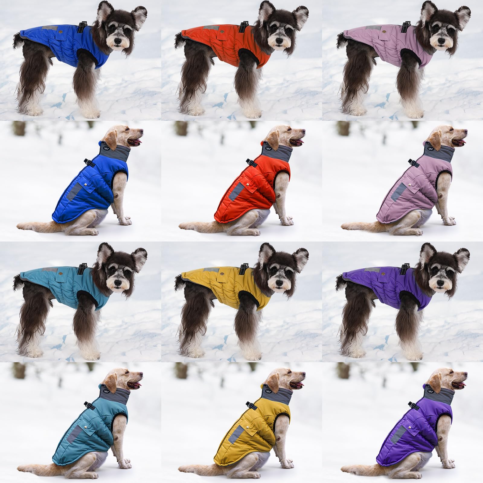 Gyuzh Dog Jacket With Pockets And Faux Fur Collar - Adjustable, Reflective, Waterproof Winter Coats For Small To Large Dogs (X-S