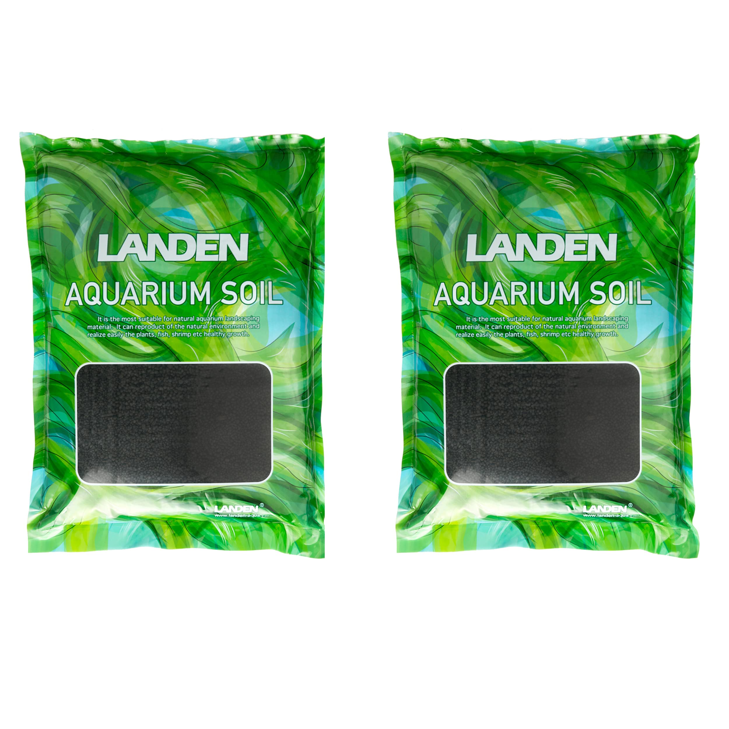 LANDEN Aqua Soil Substrate for Natural Planted Aquarium, Plant or Shrimp Stratum, Clay Gravel and Stable Porous Substrate for Fr