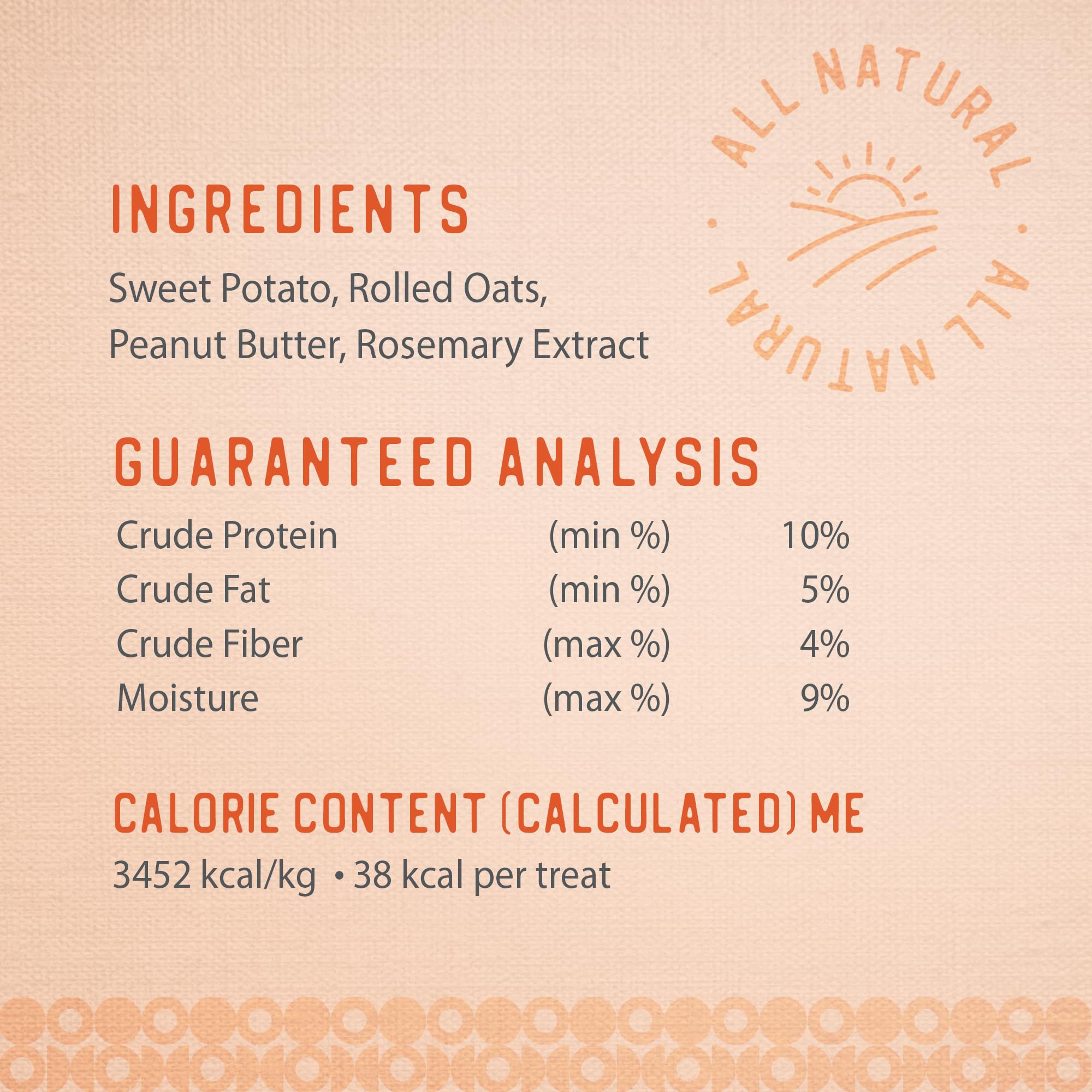 Caledon Farms The Dodo Crunchy Biscuits - Sweet Potato with Peanut Butter 19.5oz, Dog Treats