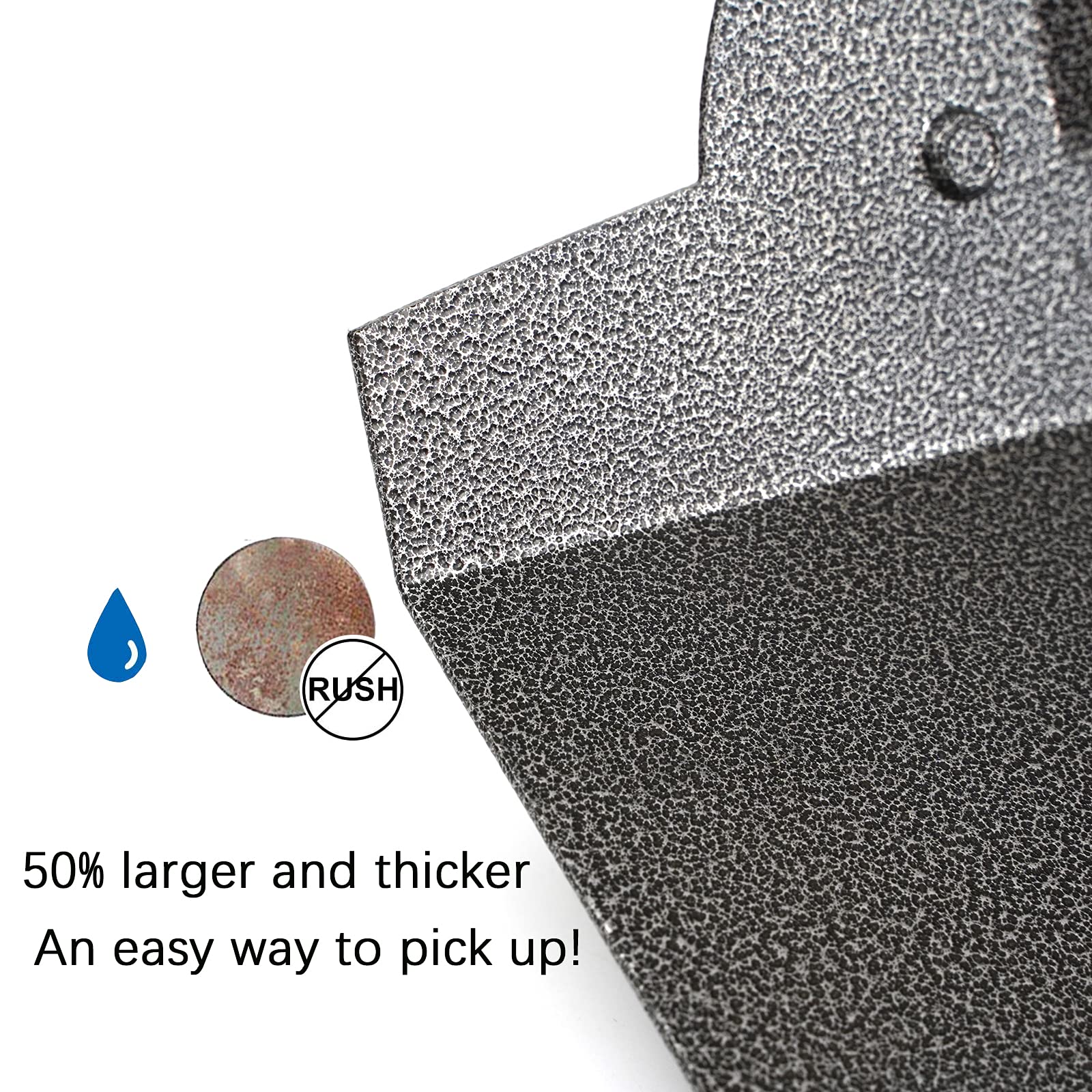 Luffwell Pooper Scooper For Large Dogs, Metal Aluminum Tray And Spade Poop Scoop Set With Adjustable Stainless Steel Long Handle