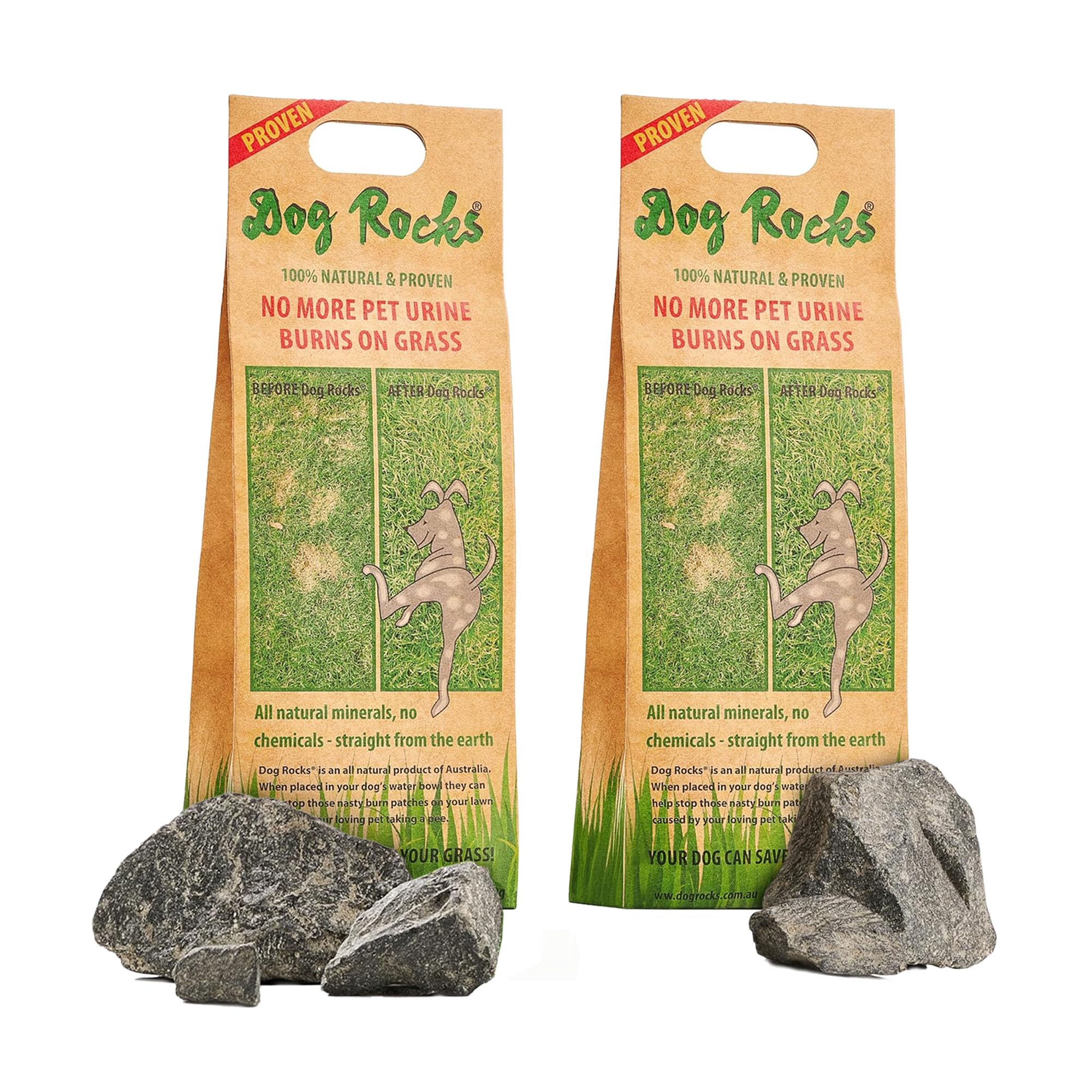 Dog Rocks For Urine Burning Grass - 200G Each - Natural Pet Rock To Help Maintain Green Lawn - Grass Savers For Dog Urine - 4 Mo