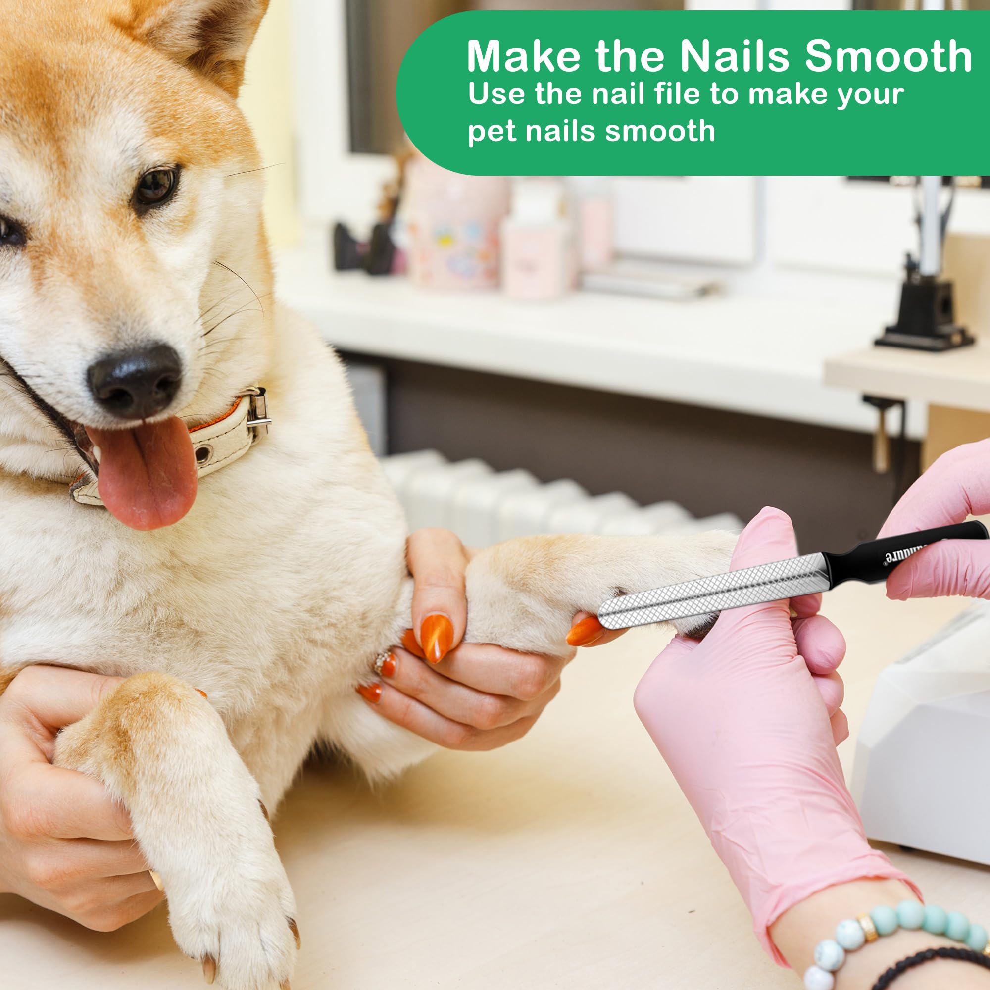 Candure Dog Nail Clippers Professional Pet Nail Clipper Suitable For Cats, Rabbits And Guinea Pigs - Safety Lock/Protective Guard To Avoid Over Cutting (Green, Medium To Small)