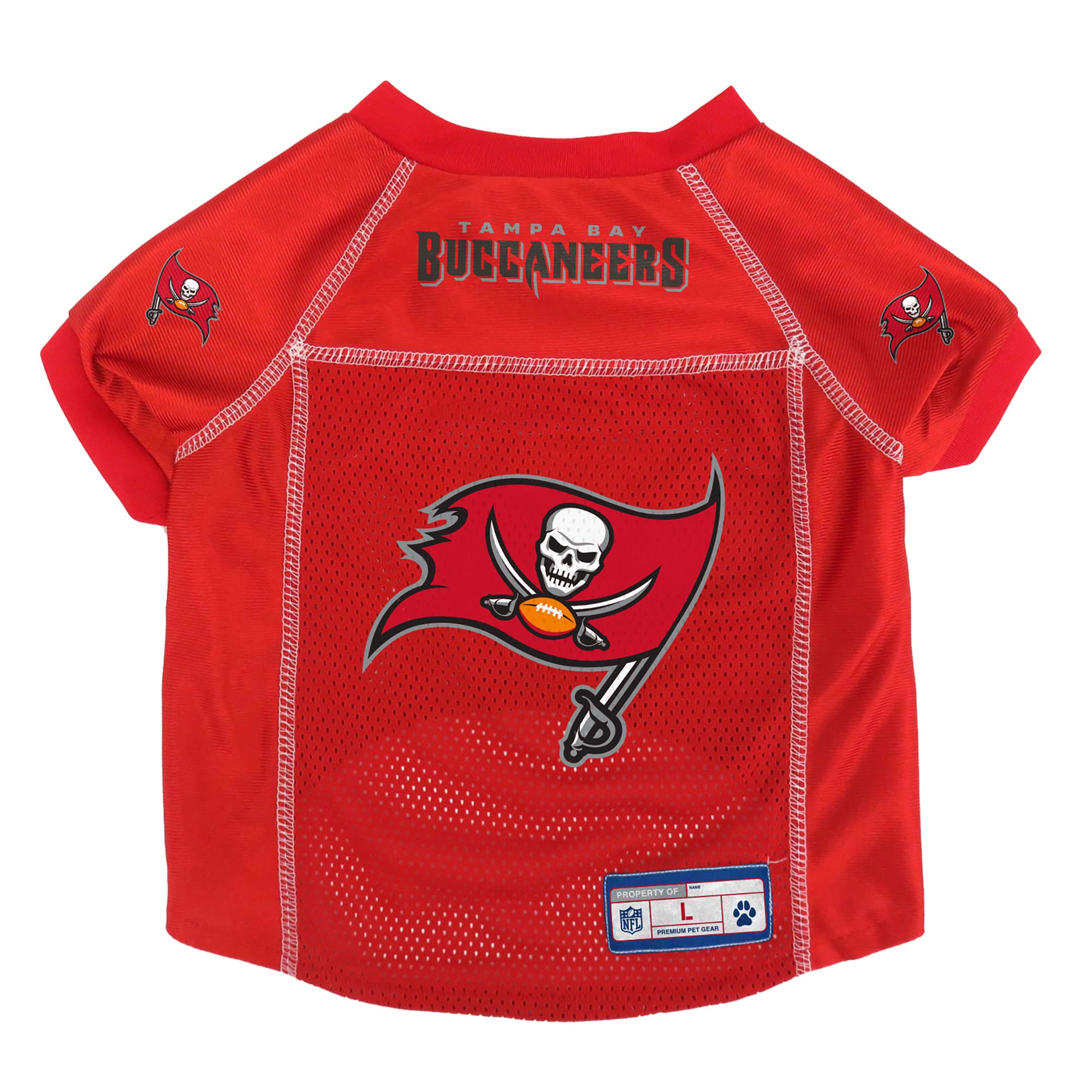 Littlearth NFL Tampa Bay Buccaneers Basic Pet Jersey, Team Color, X-Large