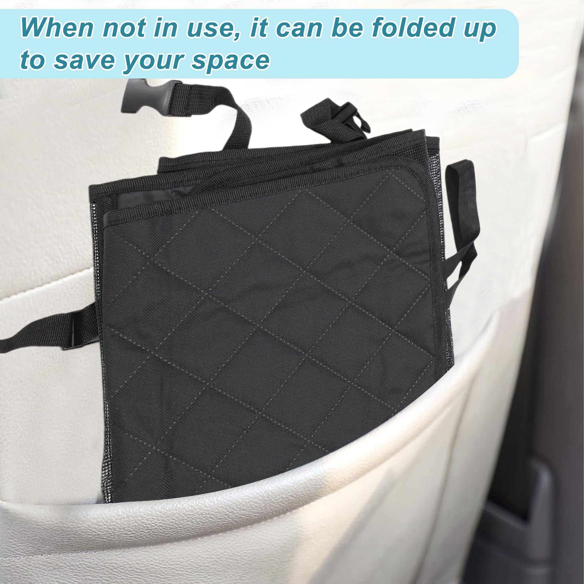 Glidesmooth Dog Car Net Barrier, Pet Barrier With Adjustable Rope, Universal For Cars, Suvs, Easy Install, For Safe Driving With