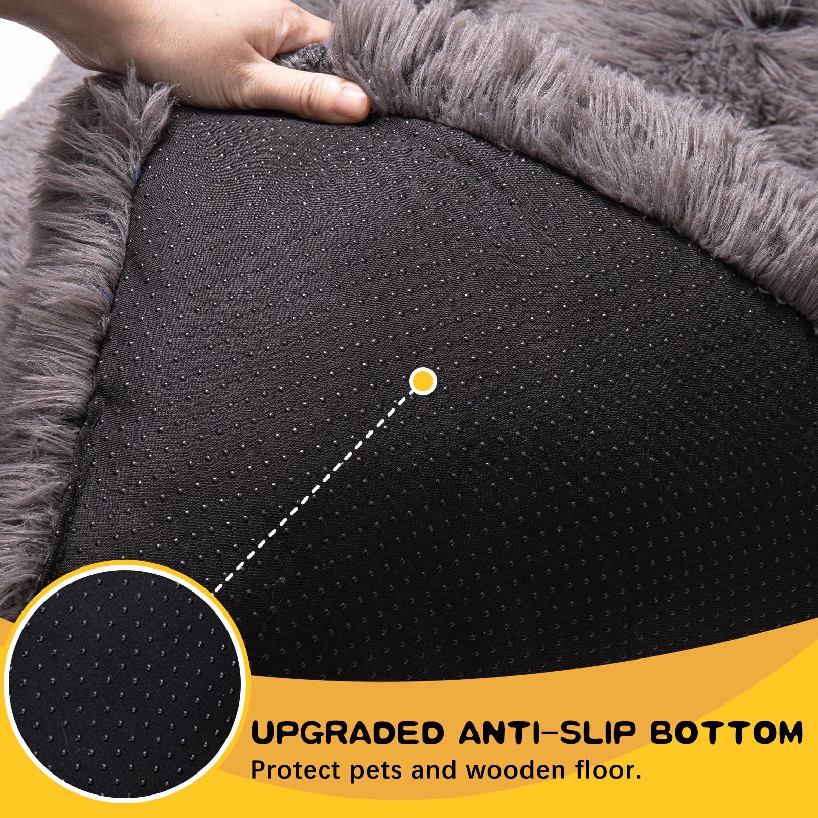 Wayimpress Medium Dog Bed Crate Pad Mat For Cages Washable Bed For Medium Small Size Dog Soft Kennel Pad Anti-Slip Pet Bed,30''