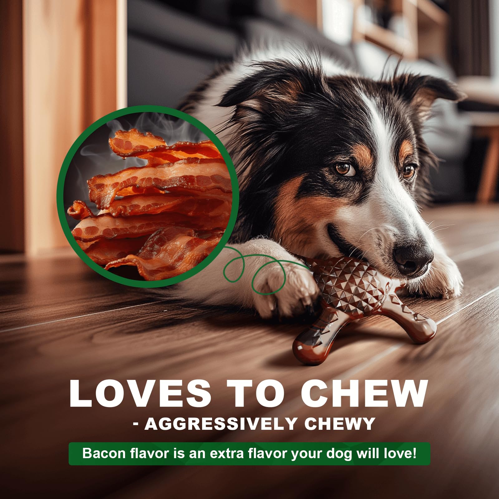 Dog Toys For Aggressive Chewers, Durable Dog Chew Toys For Medium Large Breed, Super Tough Dog Toys For Teething, Interactive Ny