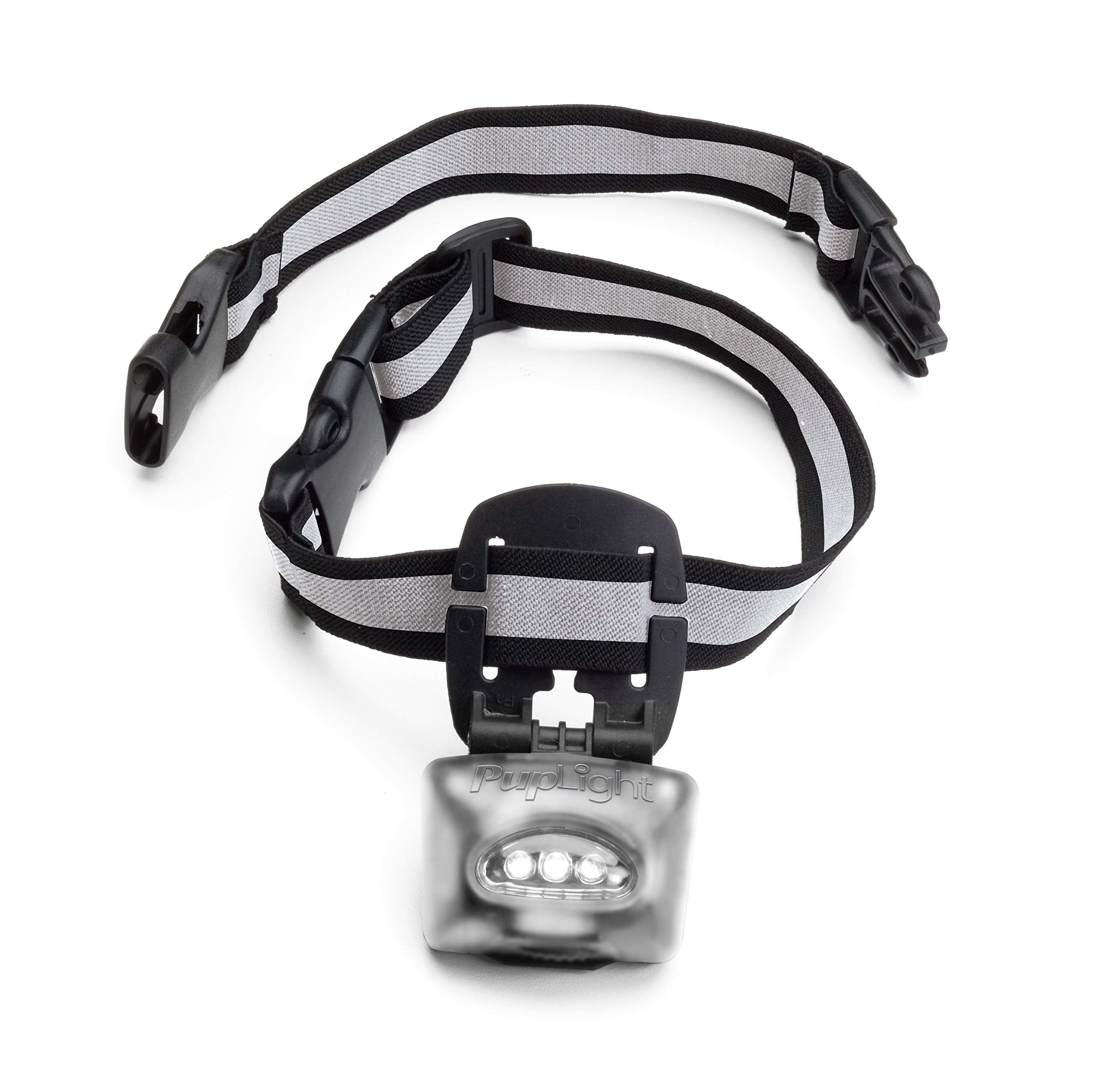 Puplight2 Twice As Bright With Reflective Dog Safety Collar, Black