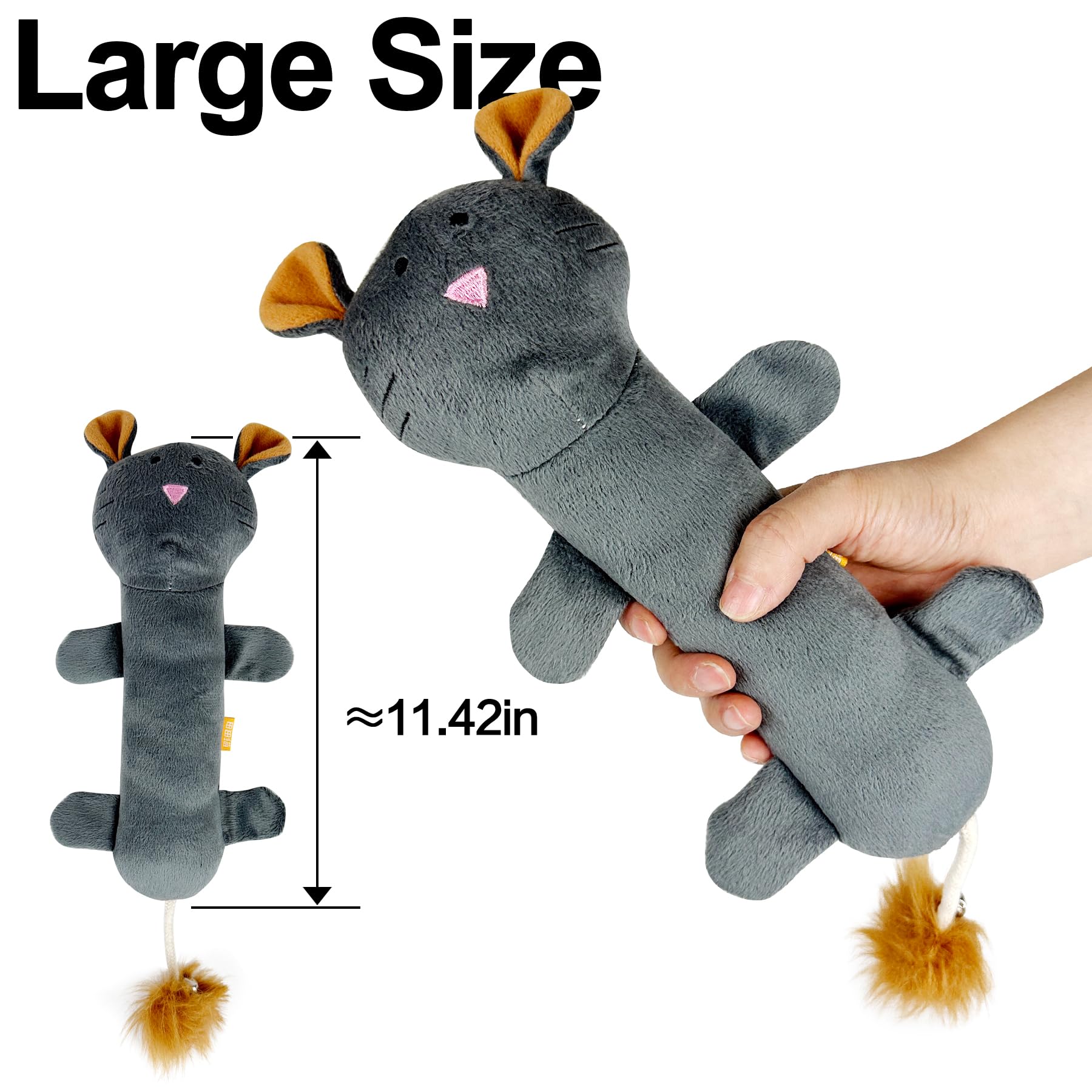 Ttcat Catnip Silvervine Matatabi Pillow For Cats, Kicker Toy, Large Size Cat Plush Toy (Mouse)