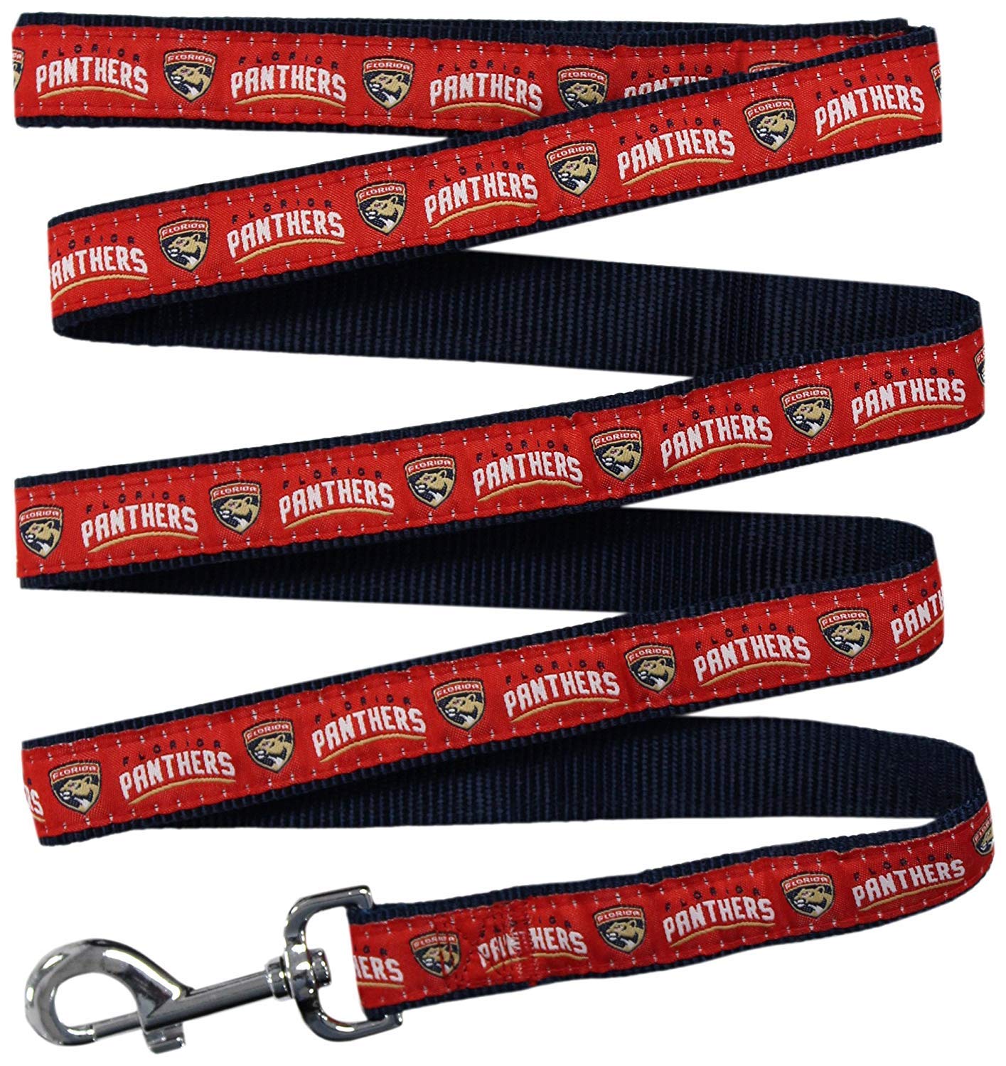 Pets First NHL Florida Panthers Leash for Dogs & Cats, Walk Cute & Stylish! The Ultimate Hockey Fan Leash!, Large (6 ft Long x 1