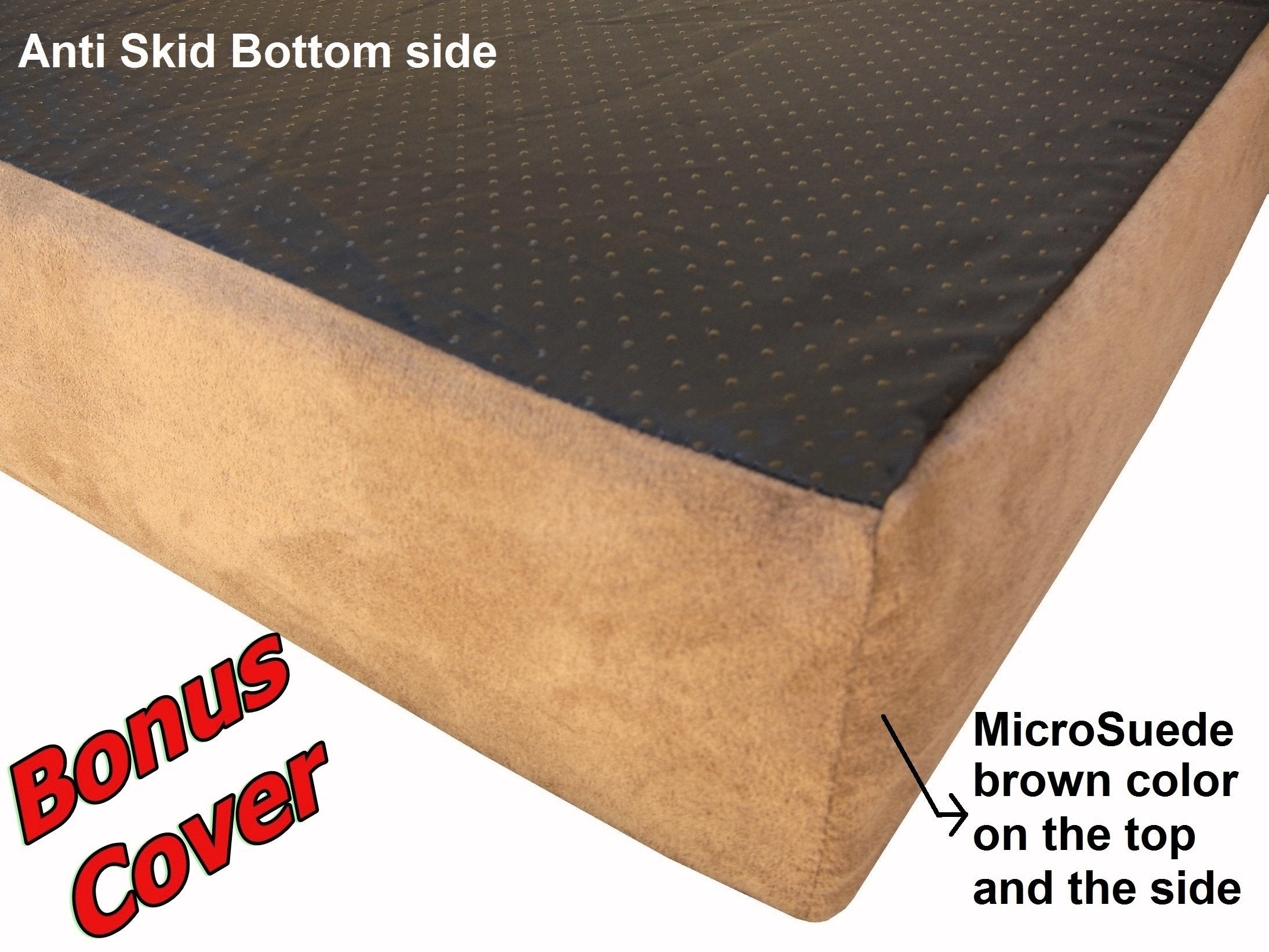 Dogbed4Less Premium Xl Cool Orthopedic Memory Foam Dog Bed For Large Pet, Waterproof Liner And Extra Pet Bed Cover, 40''X35''X4'