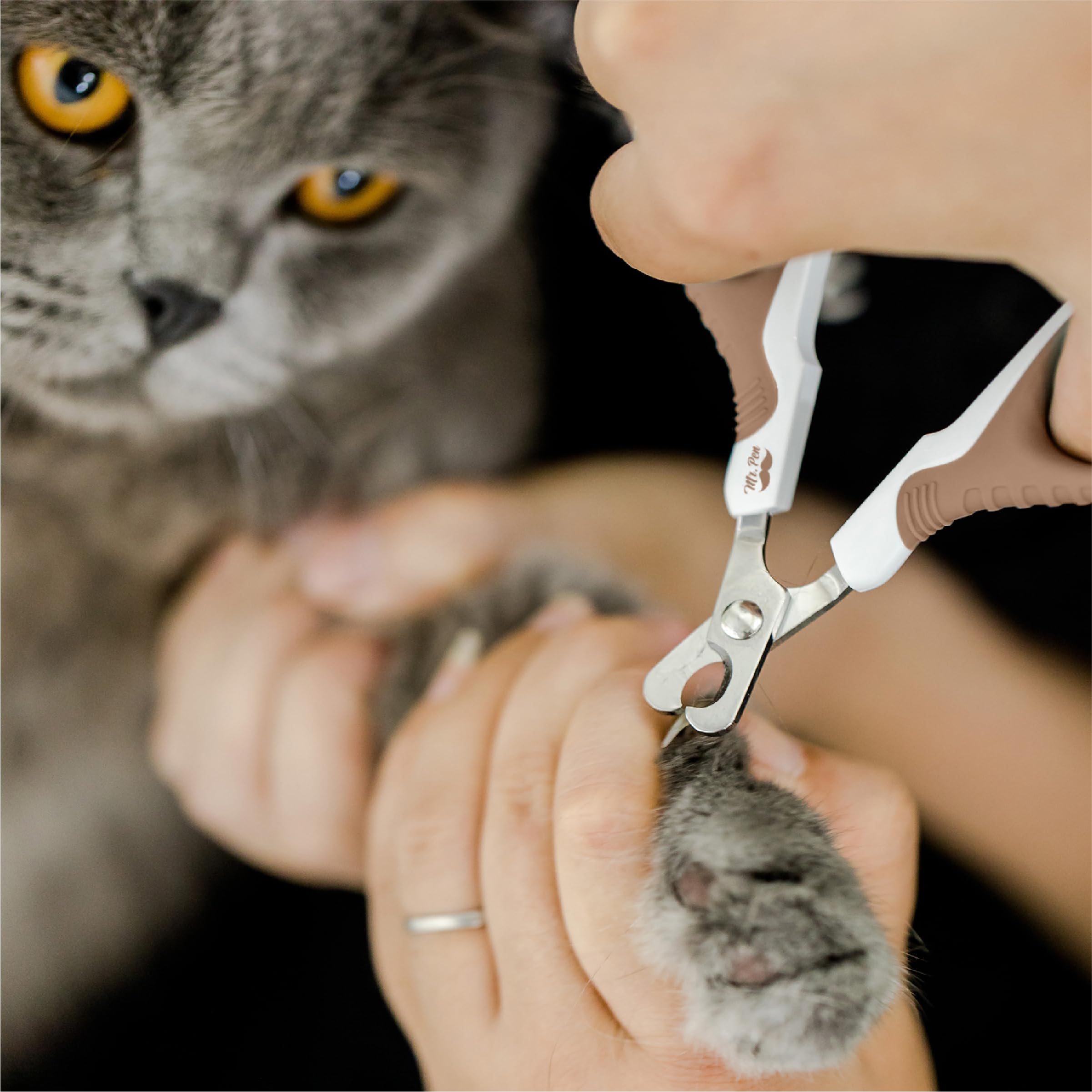 Mr. Pen- Cat Nail Clipper, Brown, Cat Nail Trimmer, Cat Nail Clippers, Cat Claw Clippers, Cat Clippers For Nails, Pet Nail Clippers, Kitten Nail Clipper, Small Dog Nail Clipper, Cat Claw Trimmer