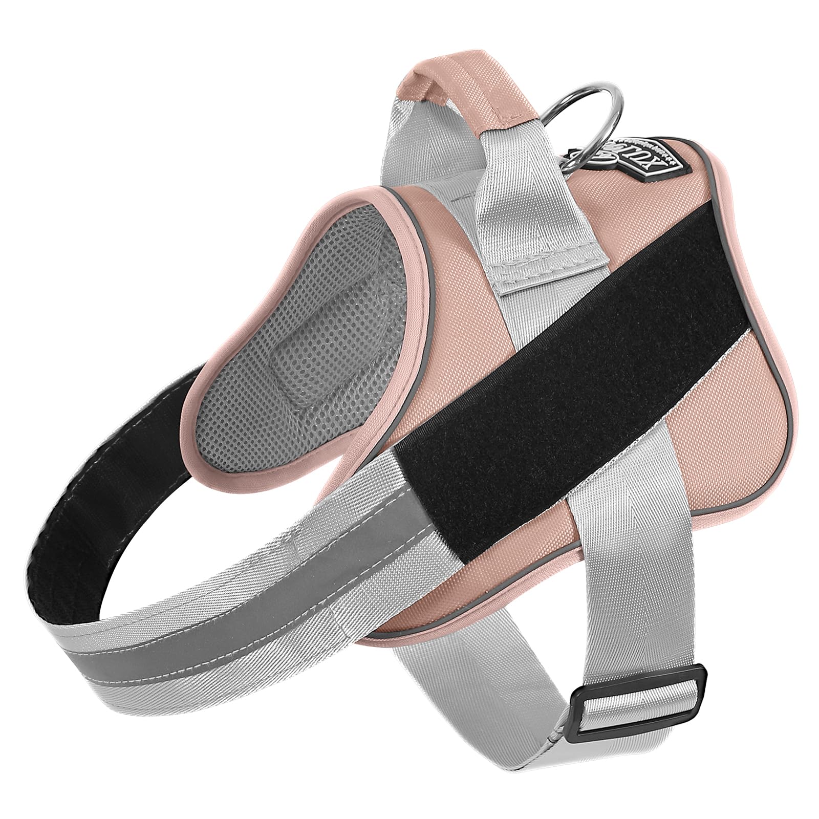 Bolux Dog Harness, No-Pull Reflective Dog Vest, Breathable Adjustable Pet Harness With Handle For Outdoor Walking - No More Pulling, Tugging Or Choking