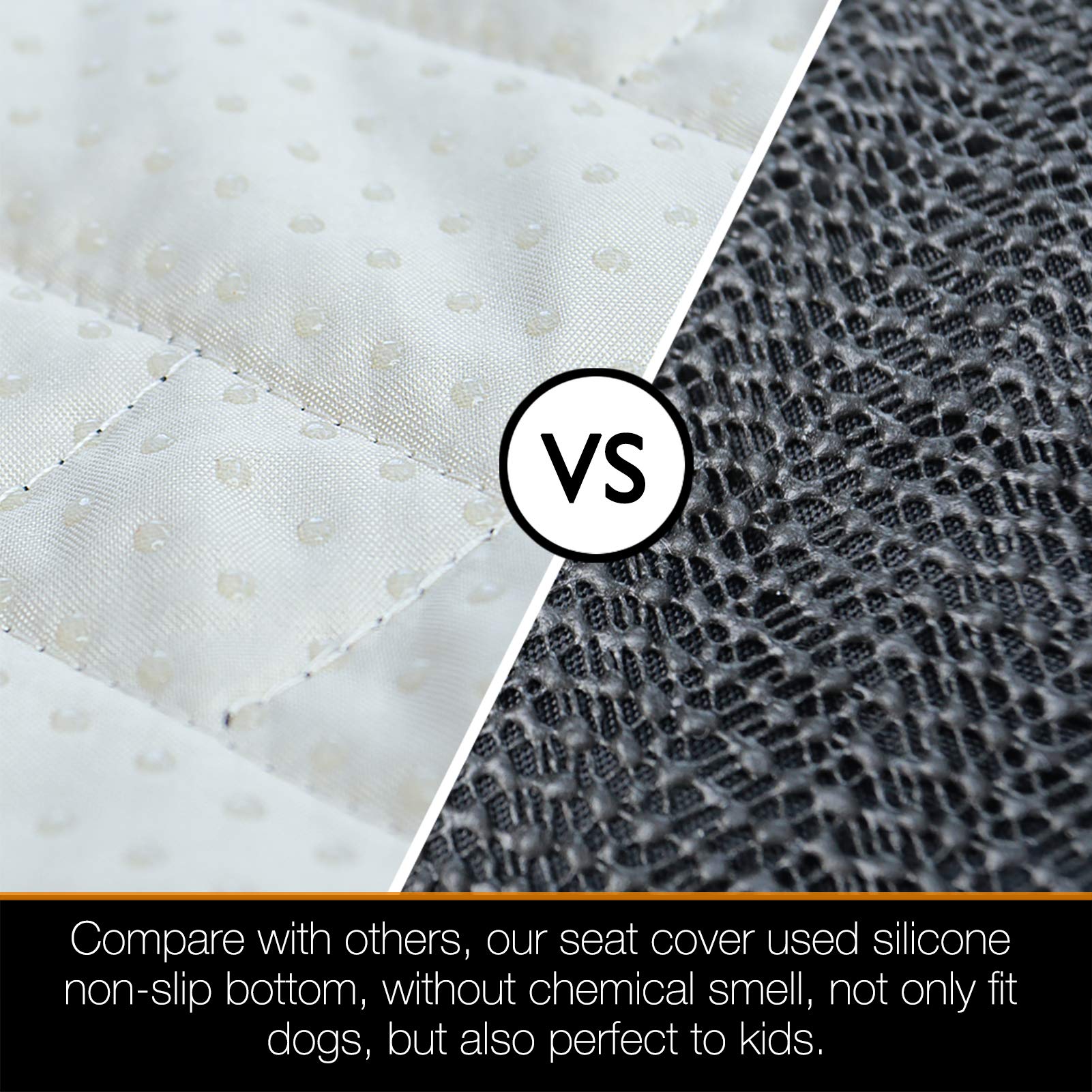 iBuddy Back Seat Cover for Truck, Easy-Install Dog Bench Seat Cover for Trucks Ford F150 F250/Chevrolet Silverado/Ram/GMC Sierra