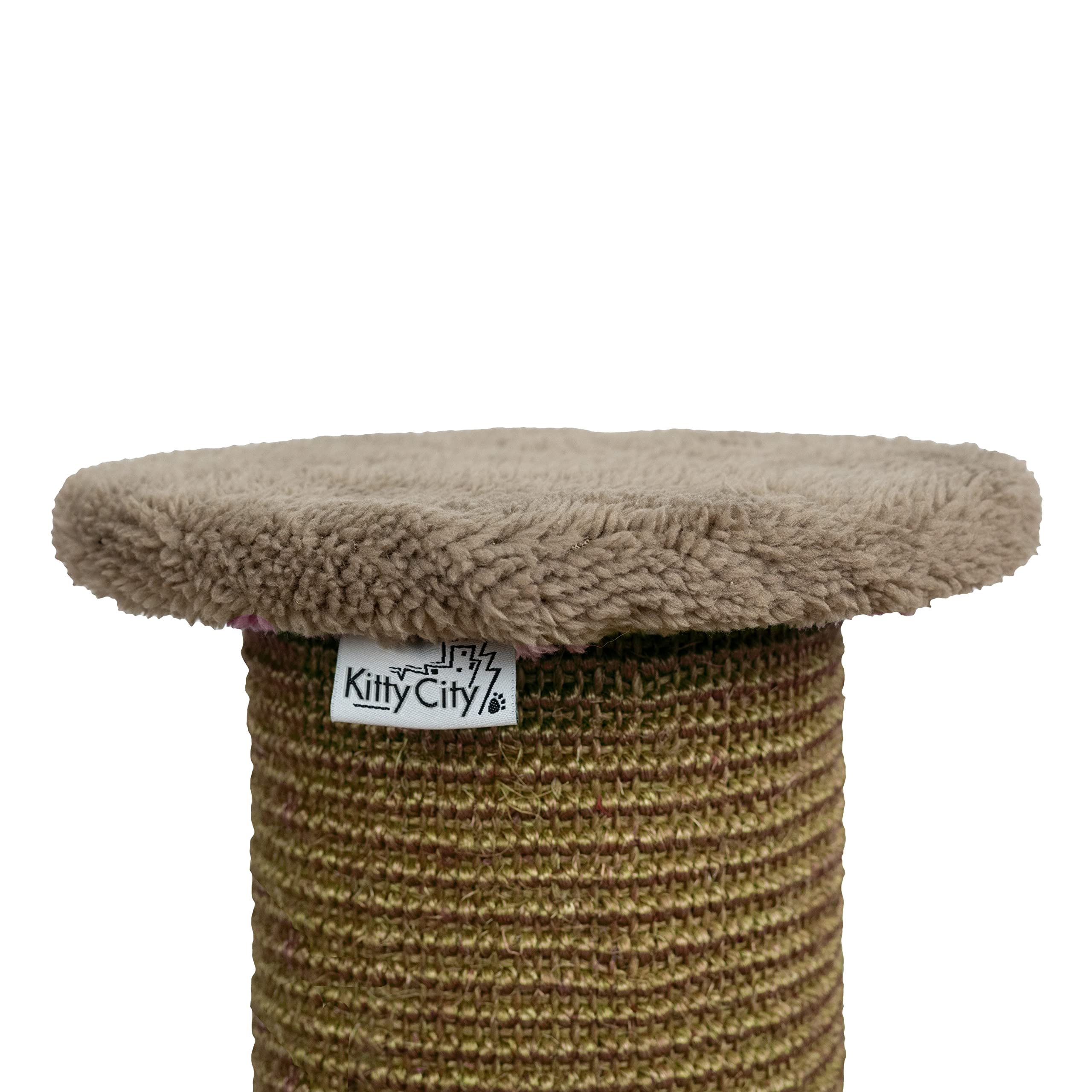 Kitty City Sisal Post Scratcher, Scratch Perch Cover Replacements 2Pk, Tan