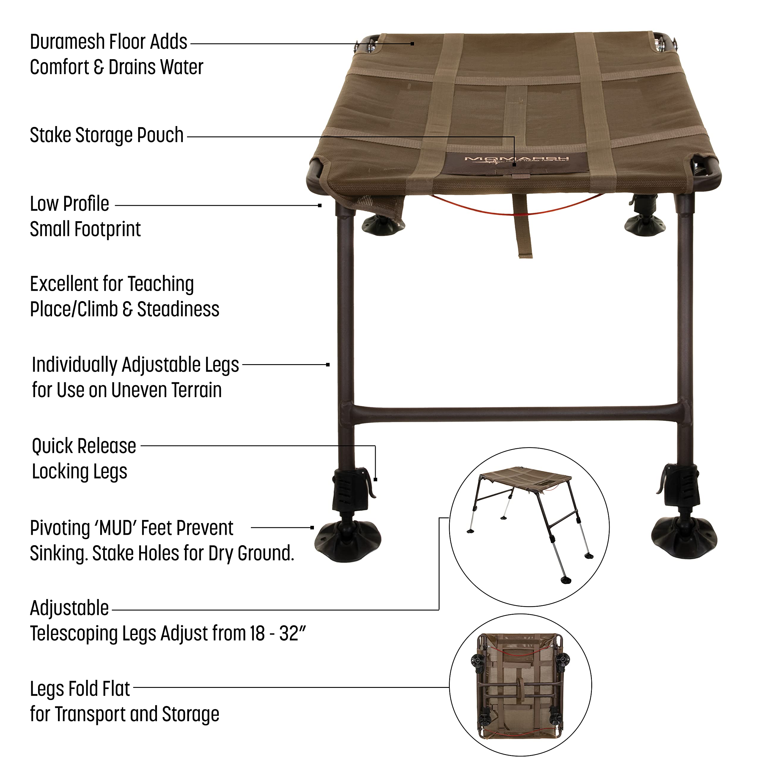 Momarsh Final Stand Adjustable Dog Training Platform | Elevated Pet Training System For Place, Agility, & Steadiness Training
