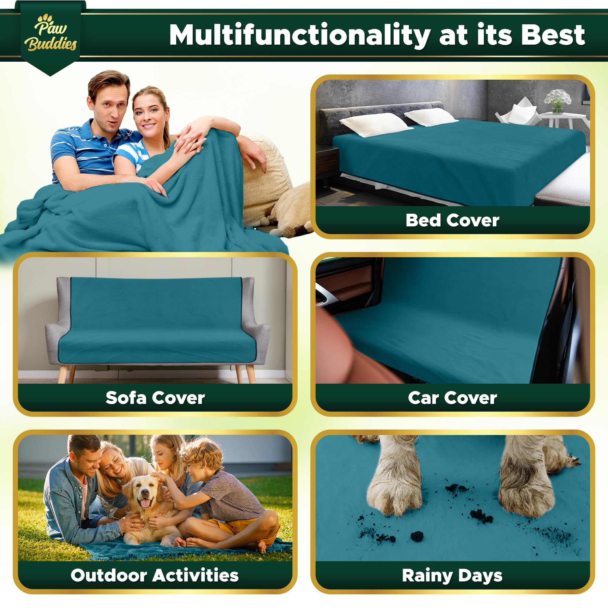 Waterproof Blanket For Intimacy, Queen Size Intimacy Blanket For Adults, Ultra-Soft Noiseless Mattress Furniture Protector, Reve