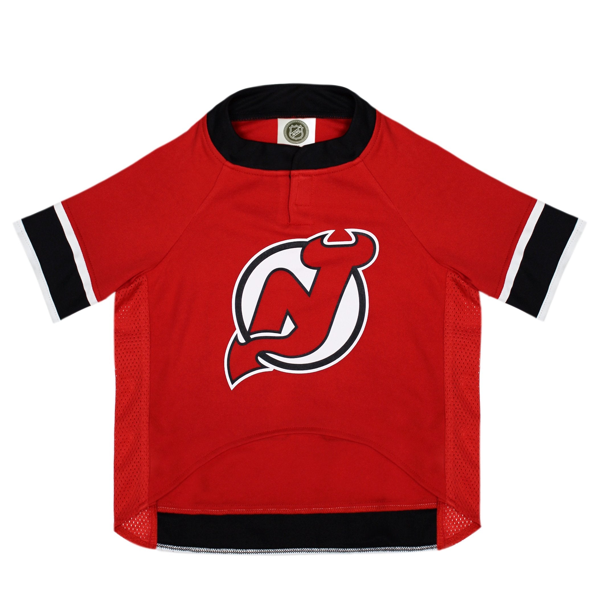 Pets First NHL New Jersey Devils Jersey for Dogs & Cats, X-Small. - Let Your Pet Be A Real NHL Fan!